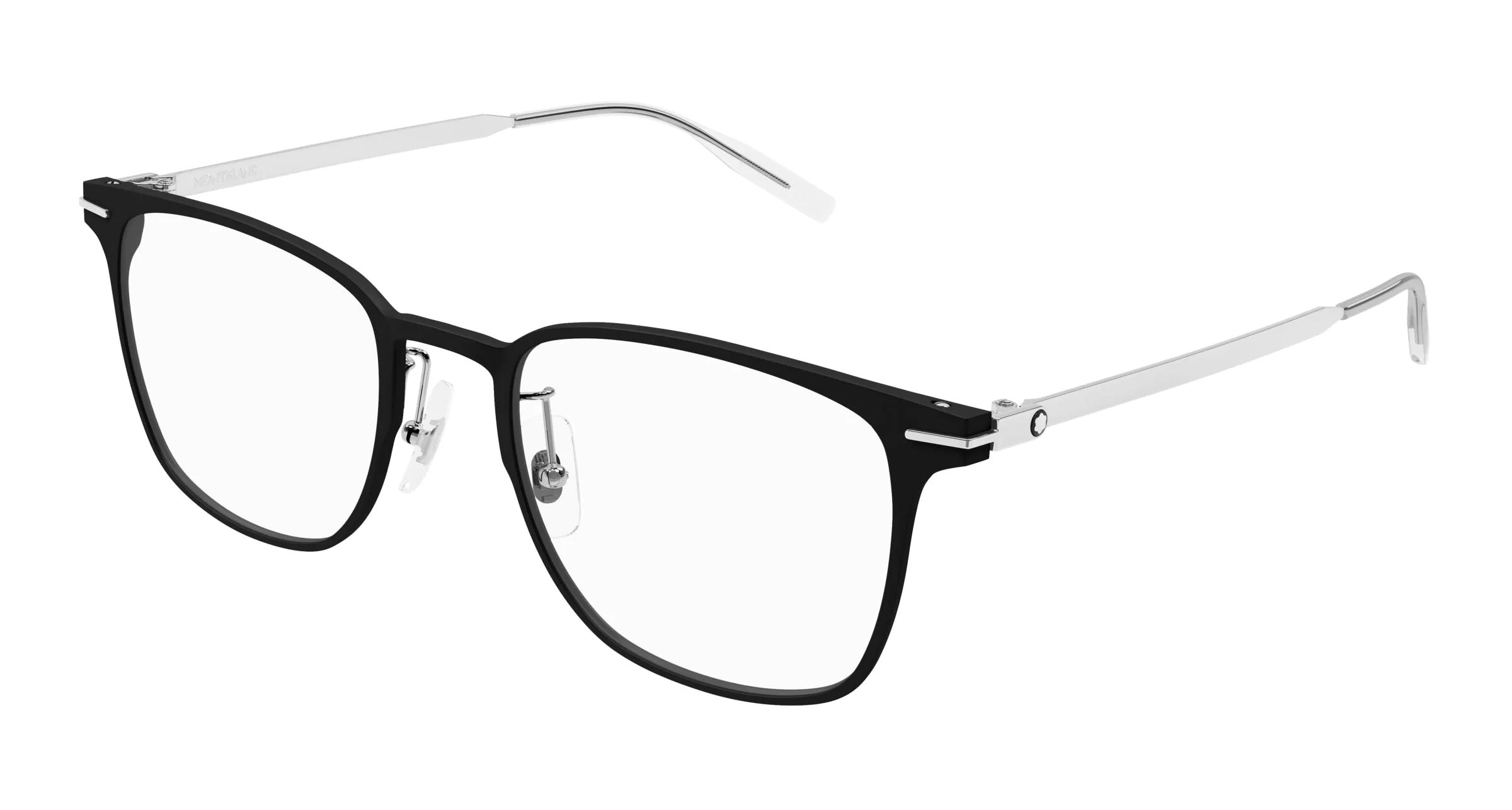 Montblanc MB0397ON 002 Montature da vista Nero Trasparente Squadrata - immagine 1