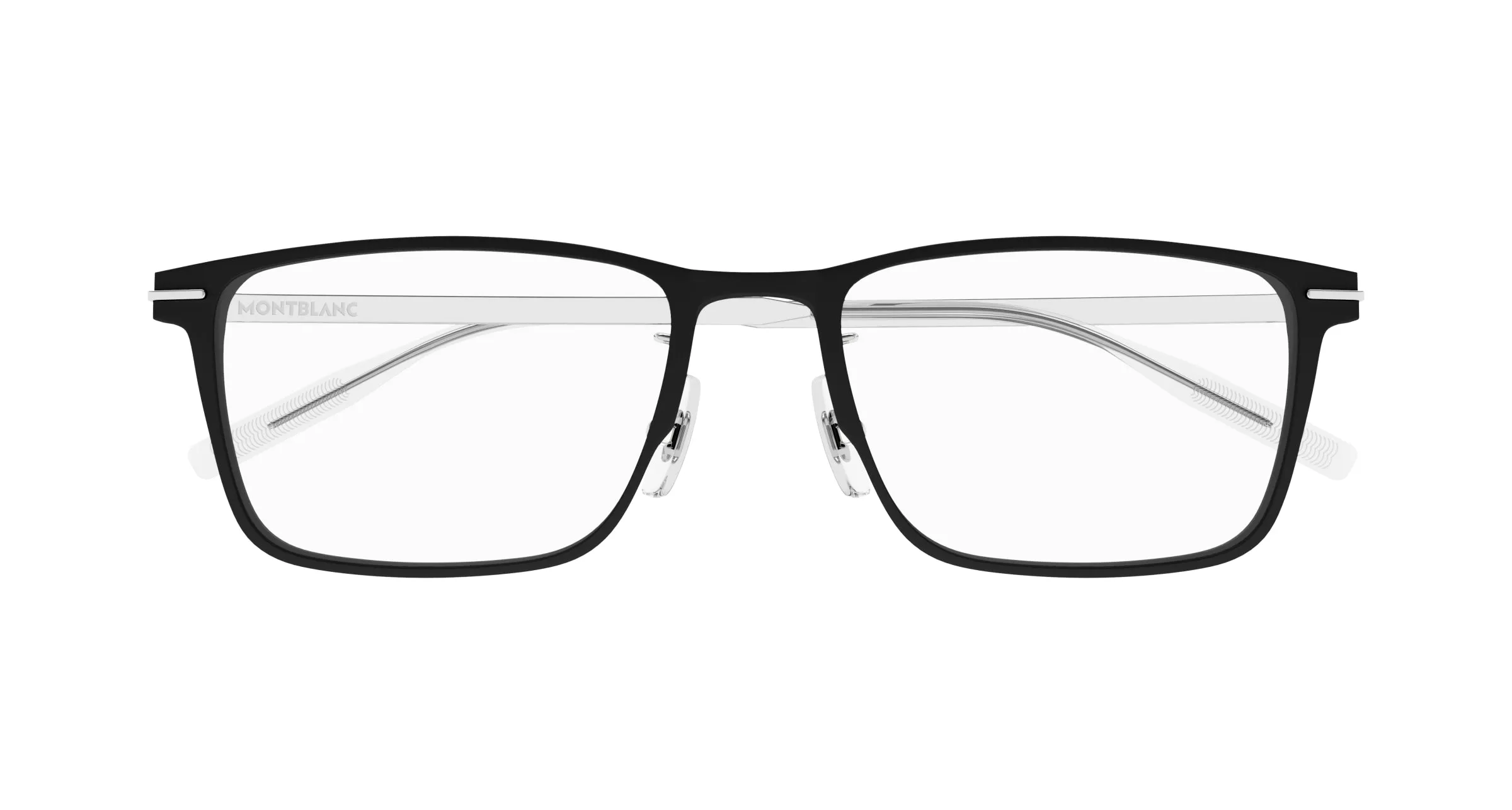 Montblanc MB0396ON 007 Montature da vista Nero Trasparente Squadrata - immagine 2