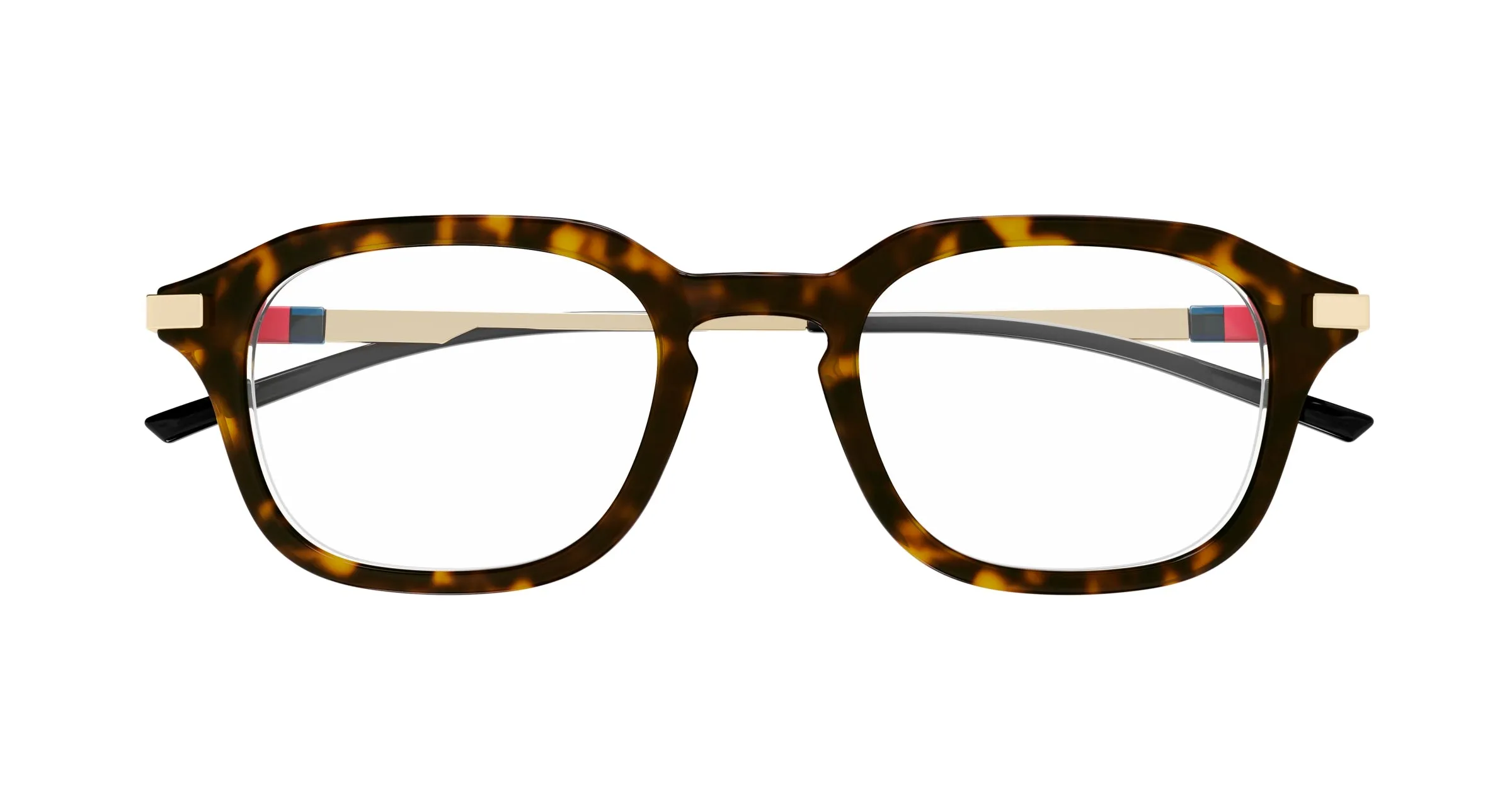 Gucci GG1891O 002 Montature da vista Acetato Havana Trasparente Squadrata - immagine 2