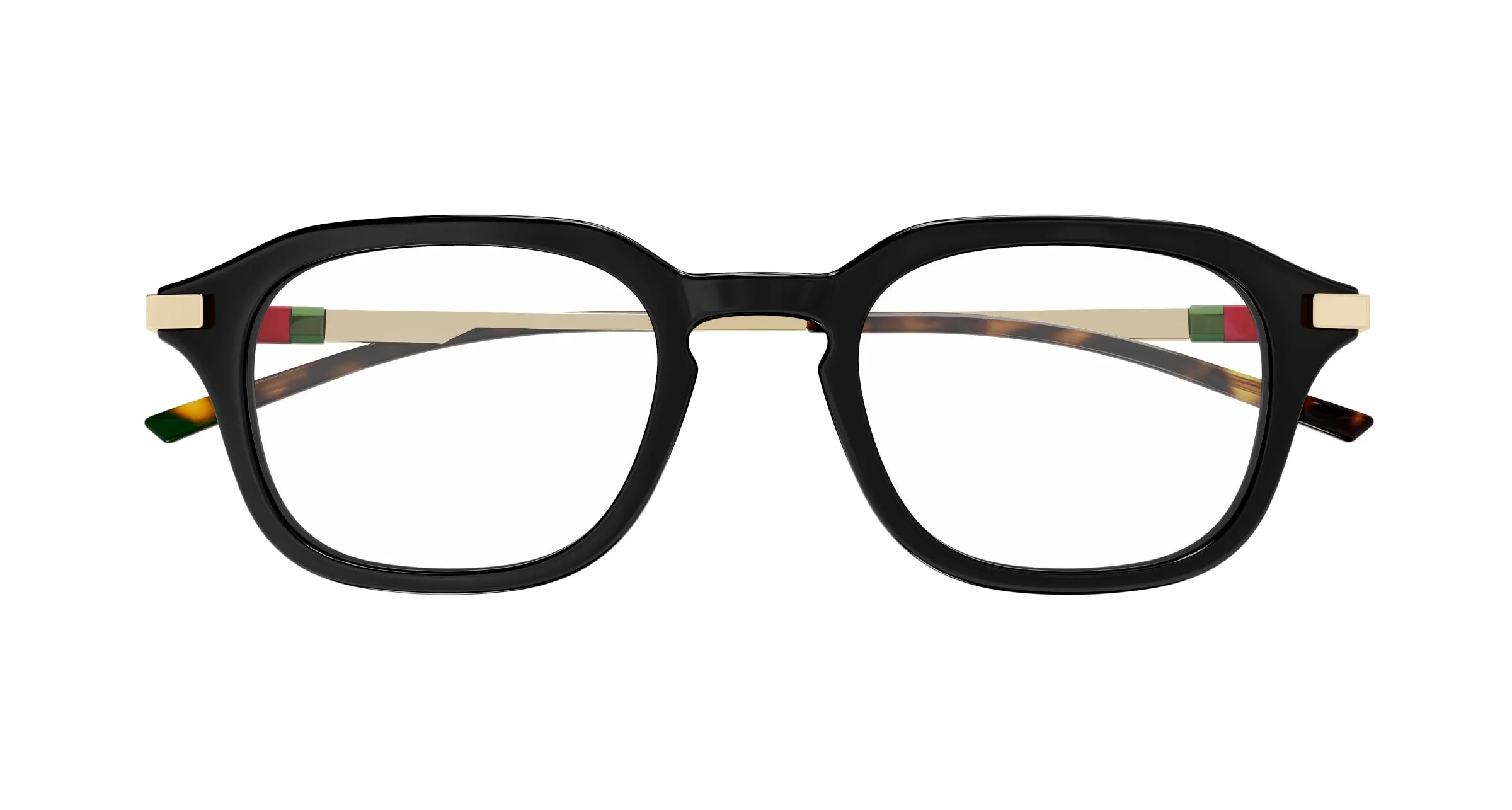 Gucci GG1891O 001 Montature da vista Acetato Nero Trasparente Squadrata - immagine 2