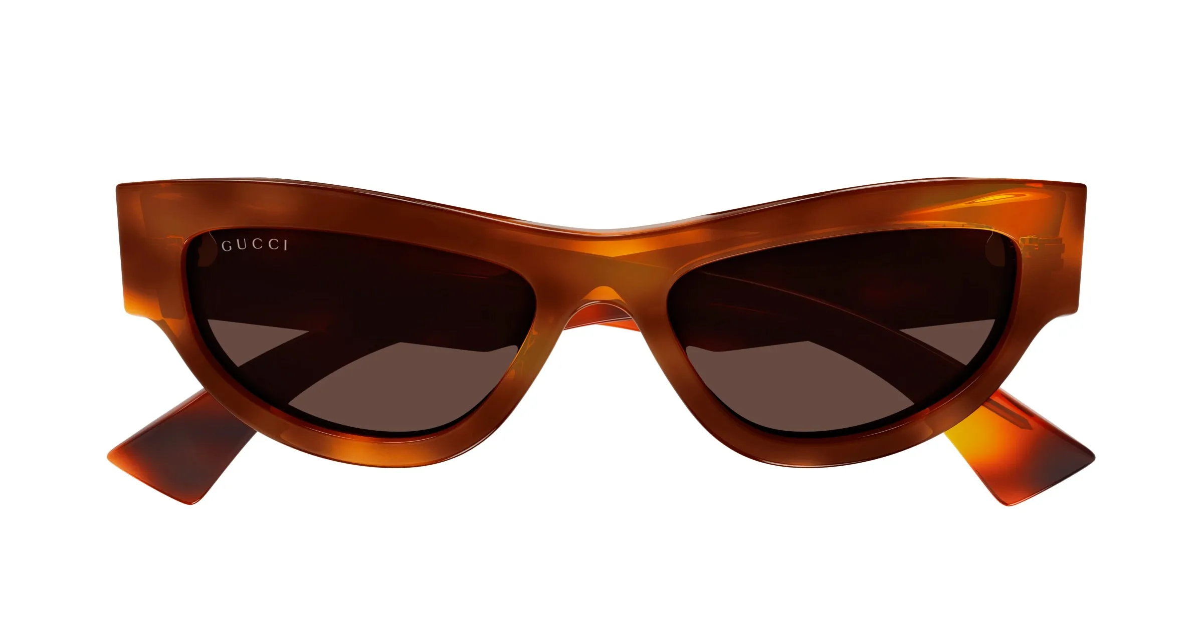 Gucci GG1834S 002 Occhiali da sole Acetato Havana Marrone Cat Eye - immagine 2