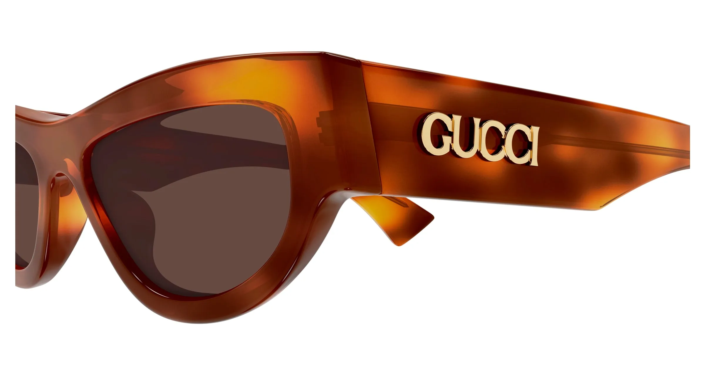 Gucci GG1834S 002 Occhiali da sole Acetato Havana Marrone Cat Eye - immagine 3
