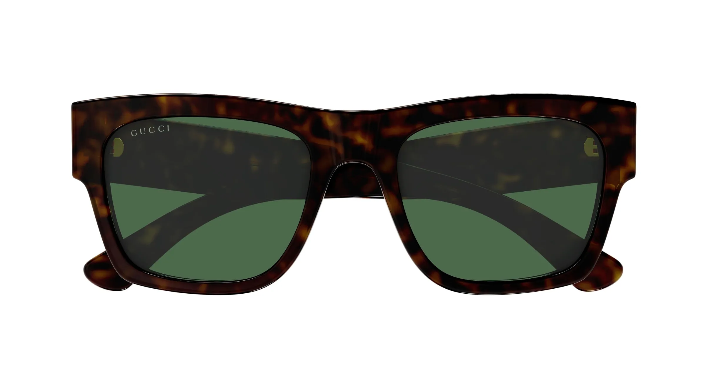 Gucci GG1793S 002 Occhiali da sole Acetato Havana Verde Squadrata - immagine 2