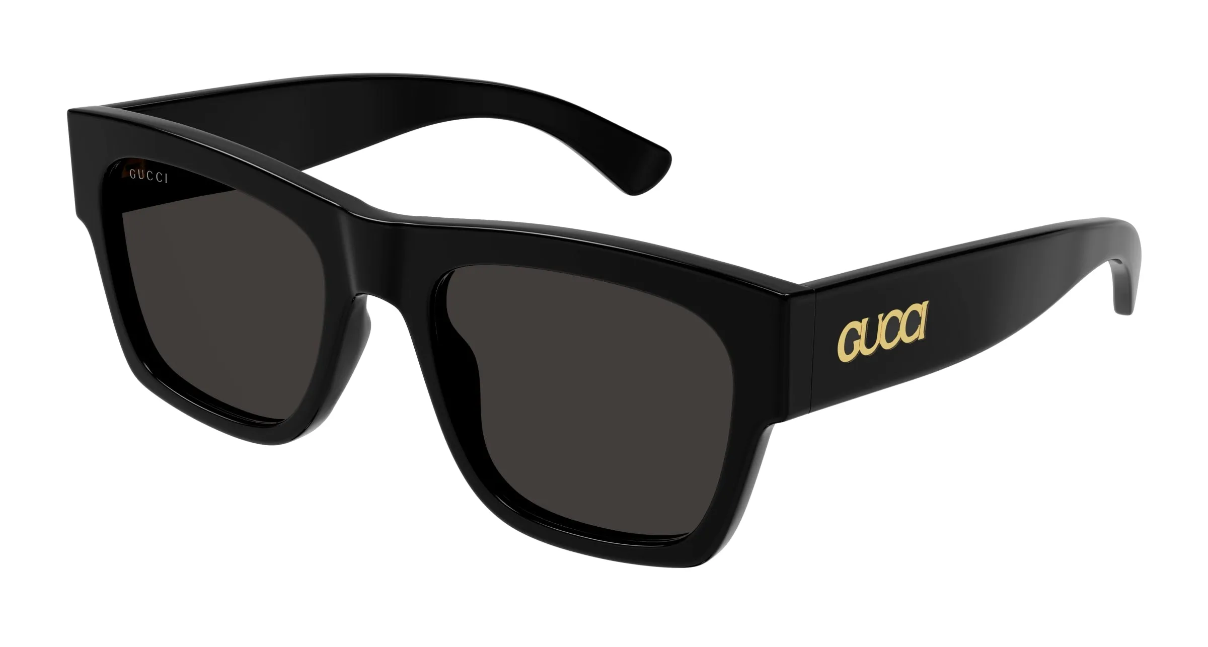 Gucci GG1793S 001 Occhiali da sole Acetato Nero Grigio Squadrata - immagine 1