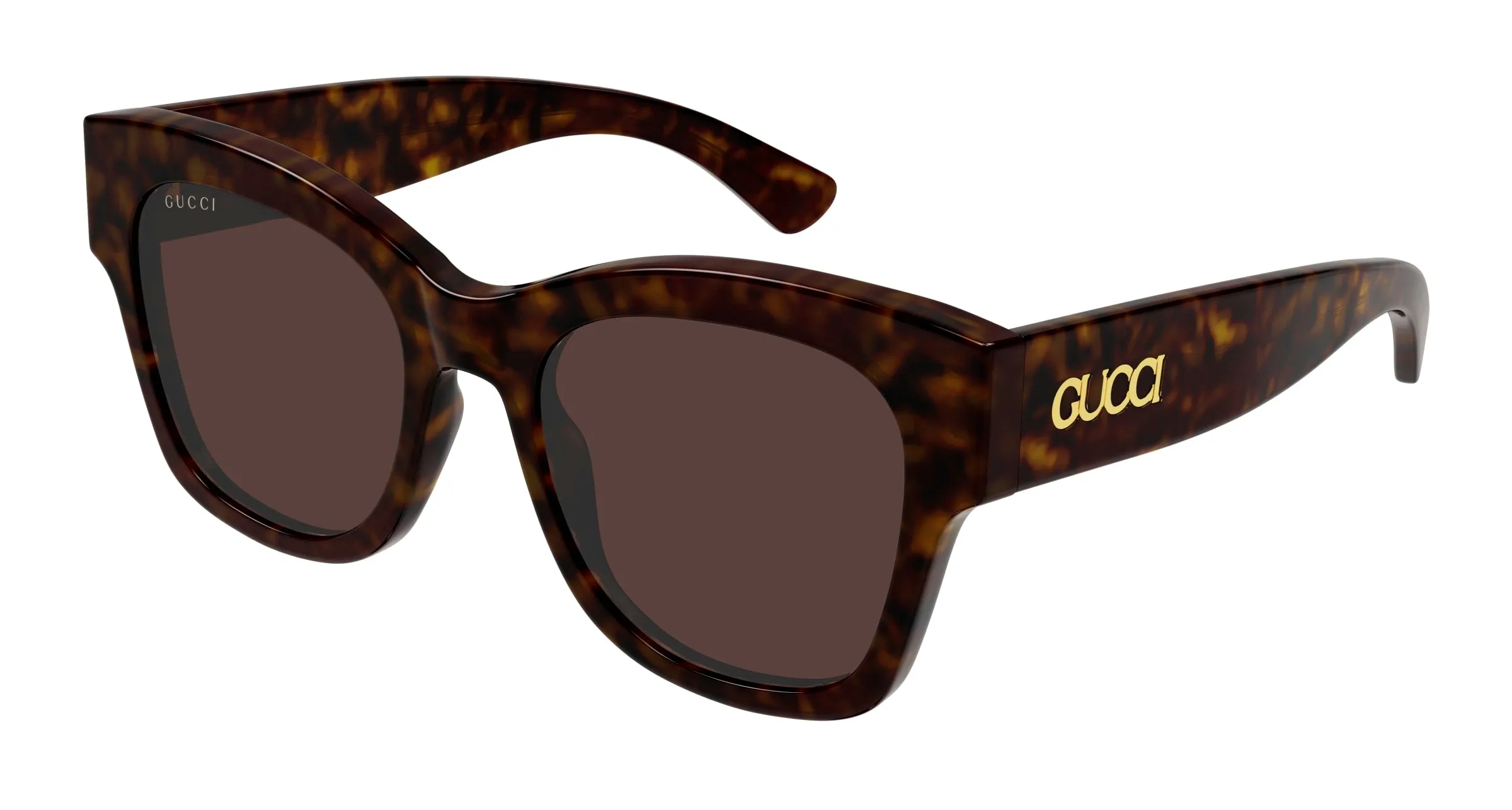 Gucci GG1789S 002 Occhiali da sole Acetato Havana Marrone Farfalla - immagine 1