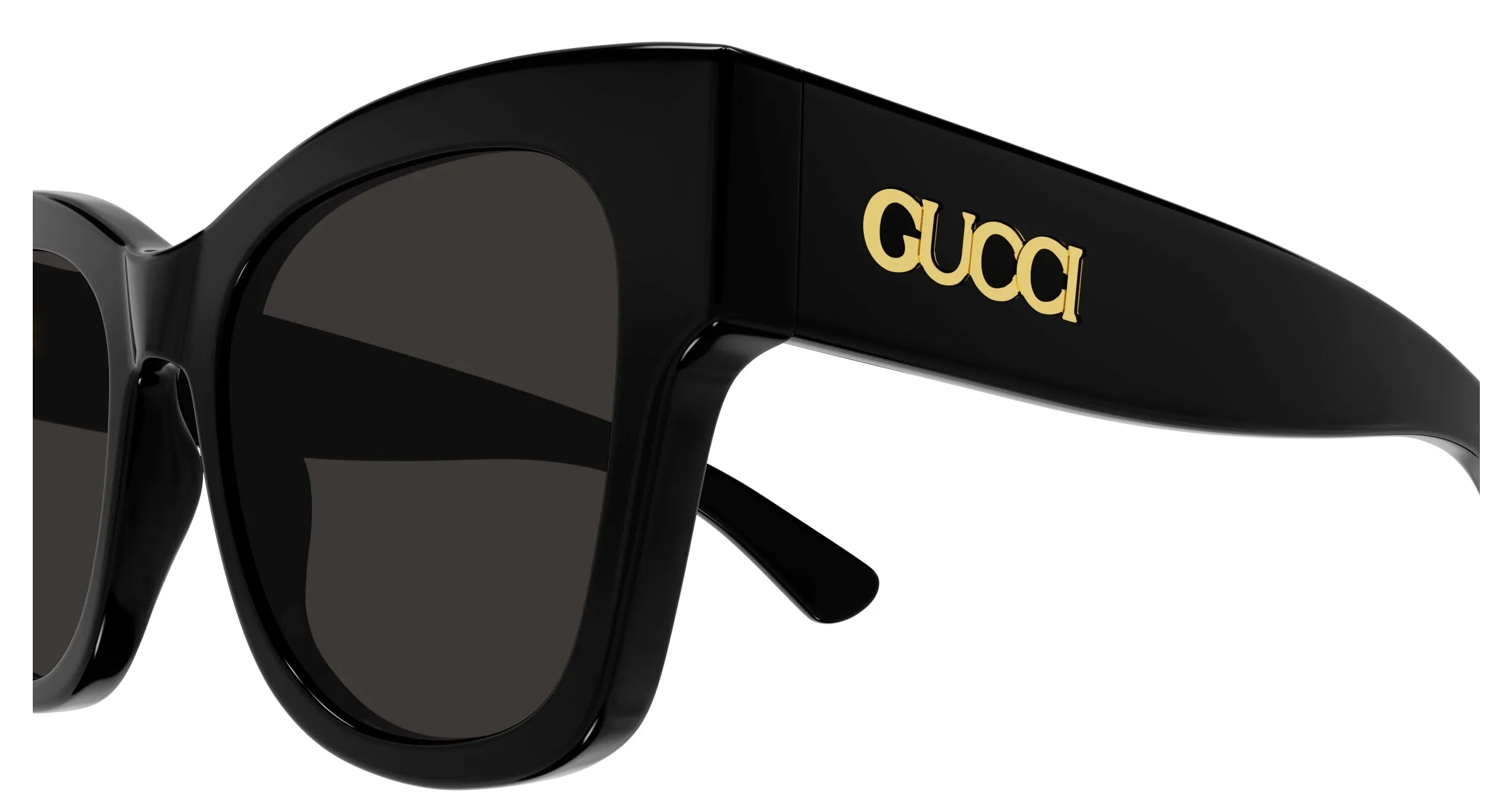 Gucci GG1789S 001 Occhiali da sole Acetato Nero Grigio Farfalla - immagine 3