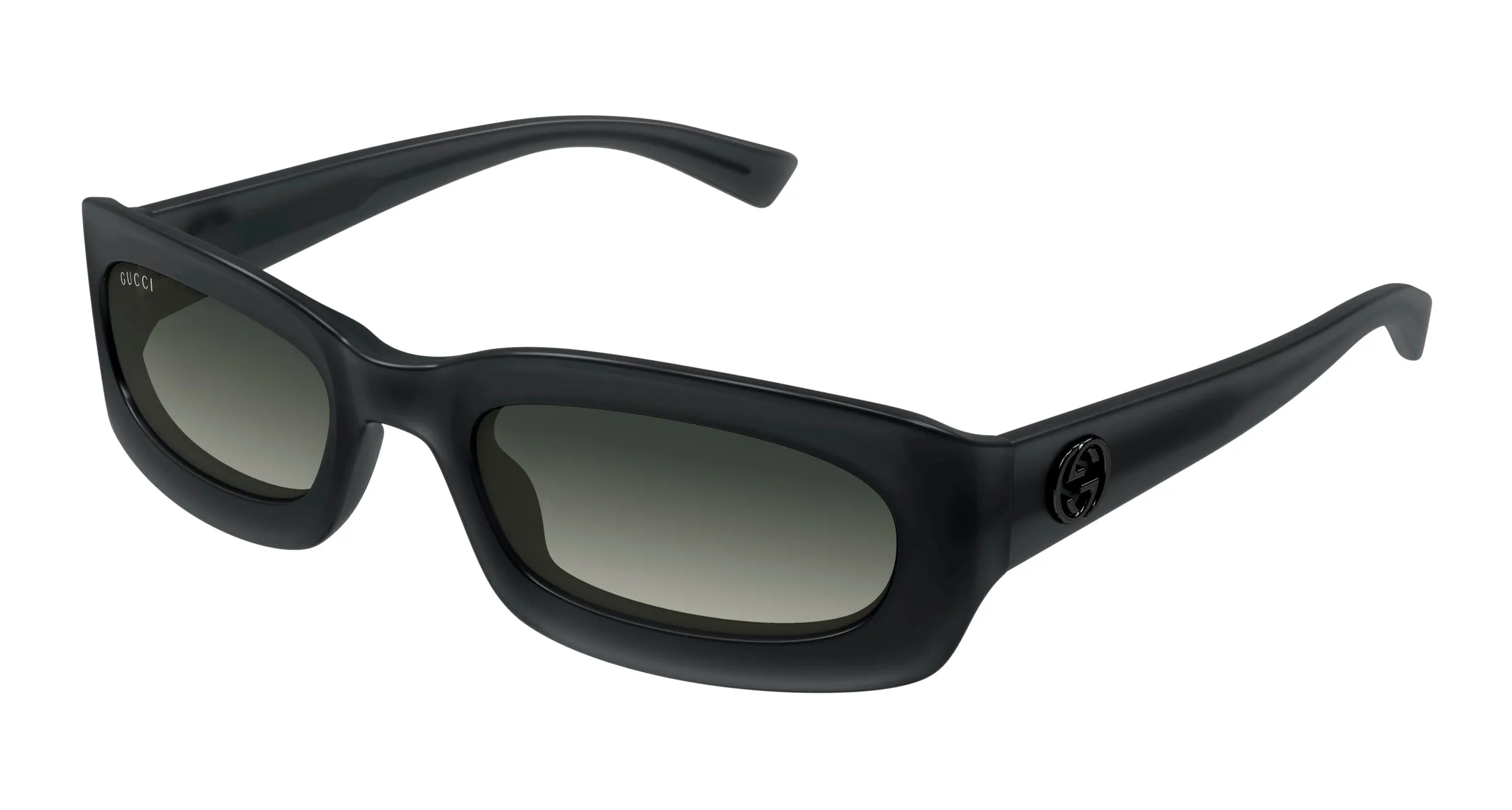 Gucci GG1786S 001 Occhiali da sole Iniettato Grigio Grigio Rotonda - immagine 1