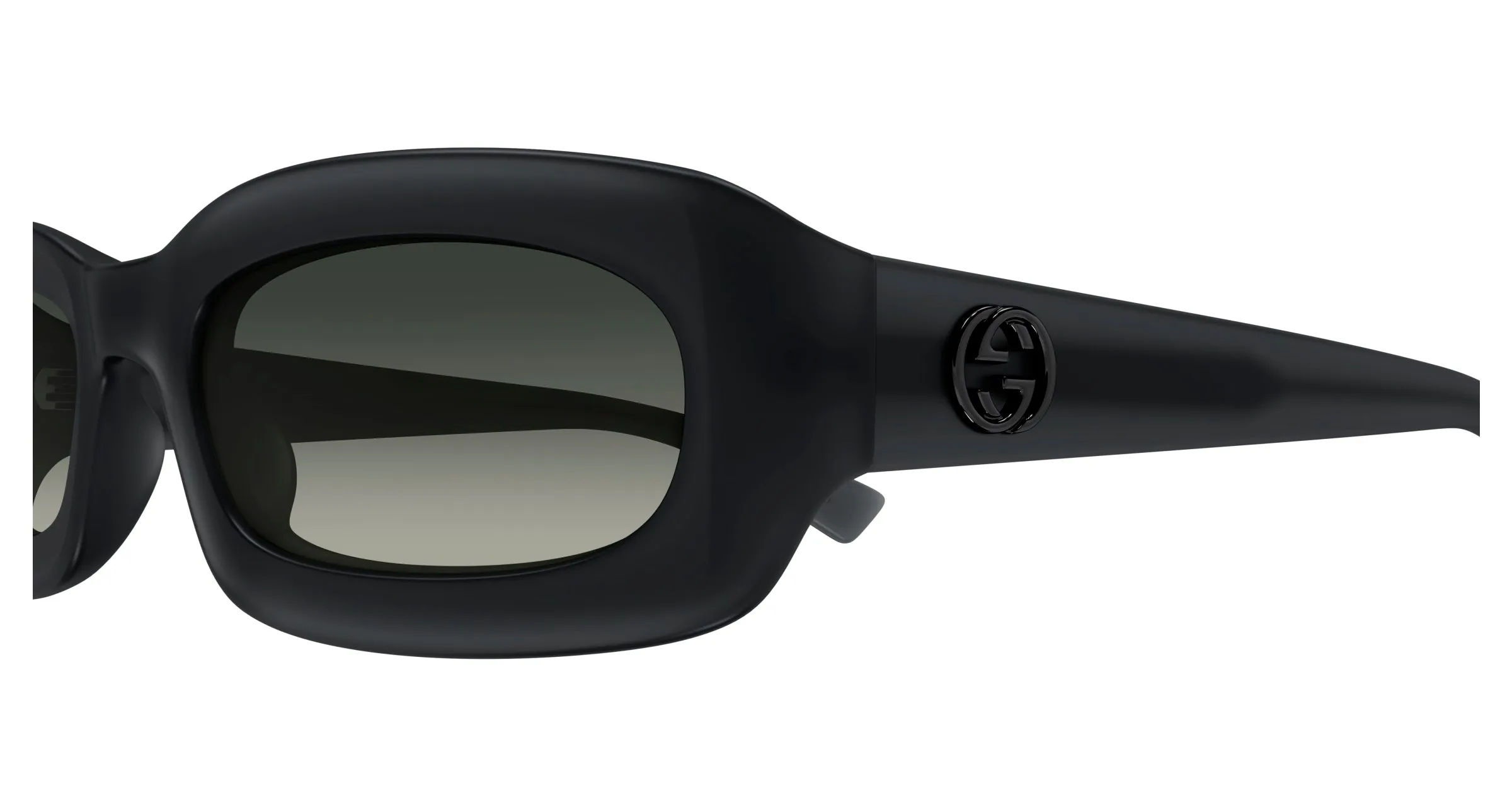 Gucci GG1786S 001 Occhiali da sole Iniettato Grigio Grigio Rotonda - immagine 3