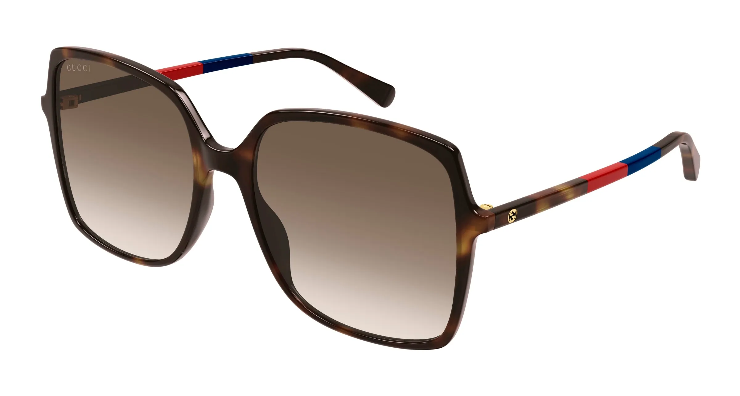 Gucci GG0544S 008 Occhiali da sole Acetato Havana Marrone Squadrata - immagine 1
