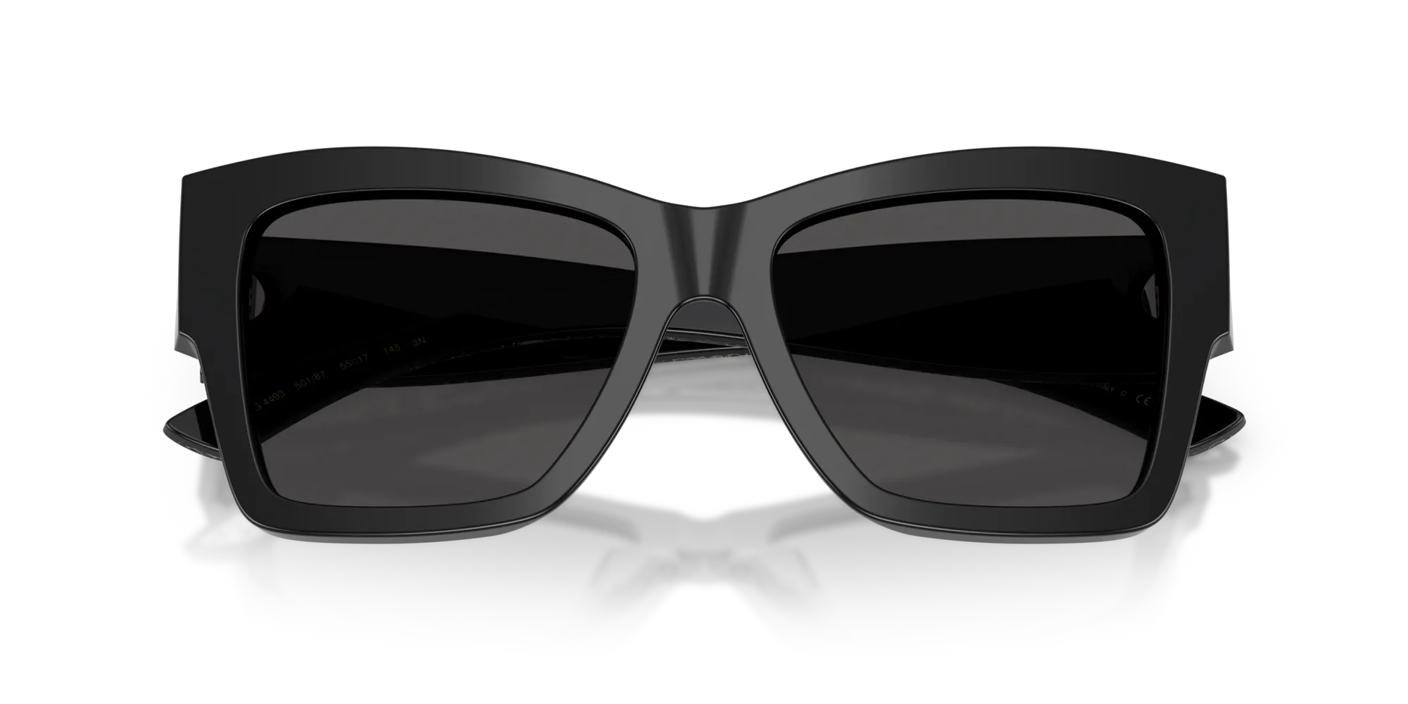 Dolce & Gabbana DG4493 501/87 Occhiali da sole Acetato Nero Grigio Squadrata Normale - immagine 2