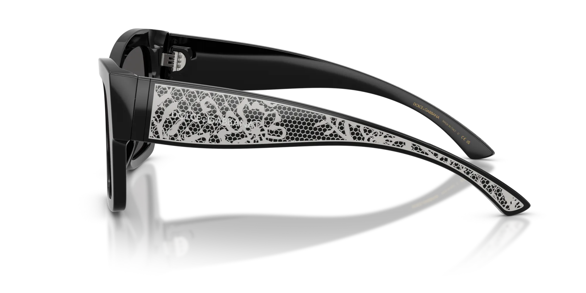 Dolce & Gabbana DG4493 501/87 Occhiali da sole Acetato Nero Grigio Squadrata Normale - immagine 4