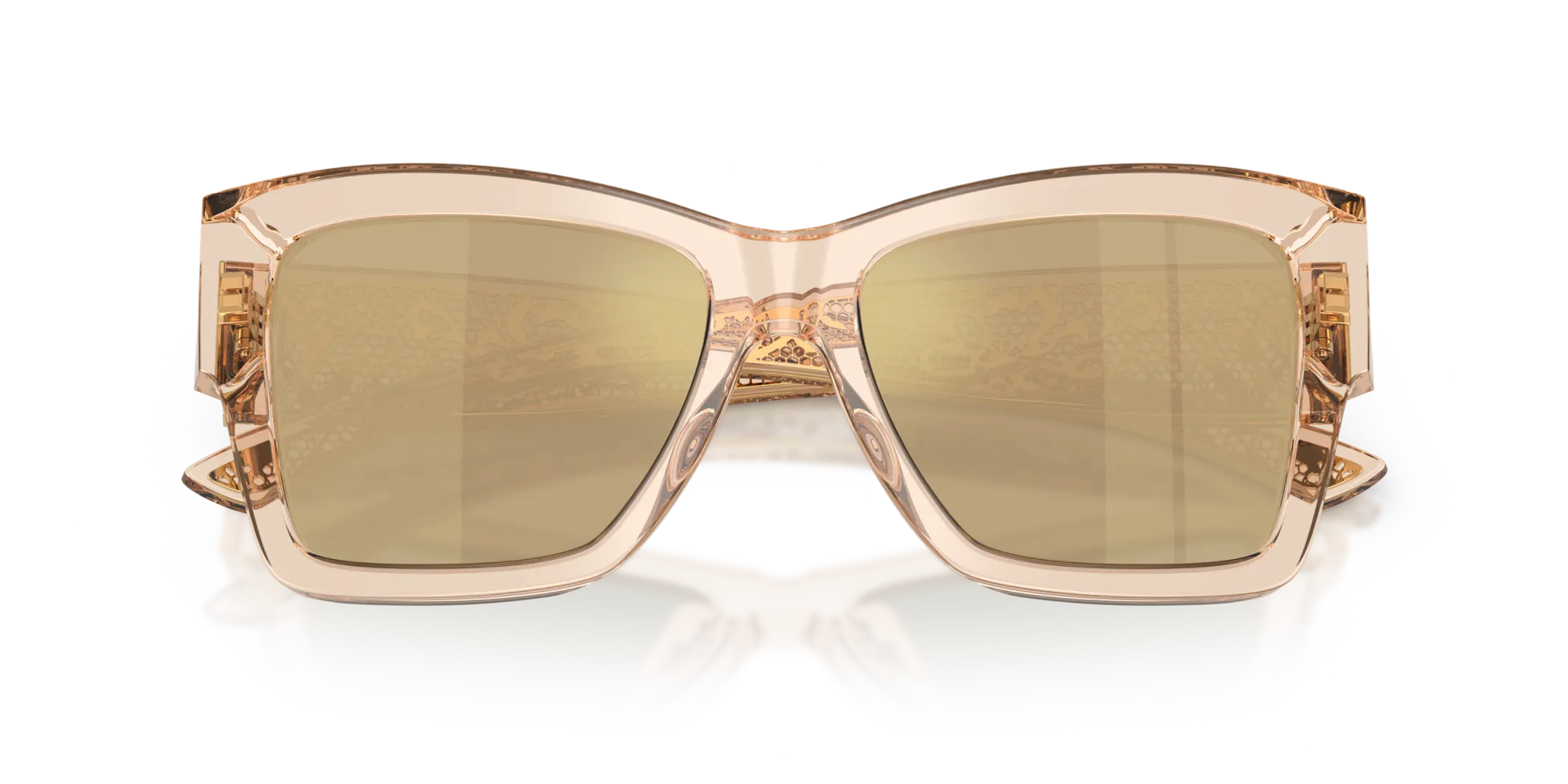 Dolce & Gabbana DG4493 343203 Occhiali da sole Acetato Marrone Giallo Squadrata Normale - immagine 2