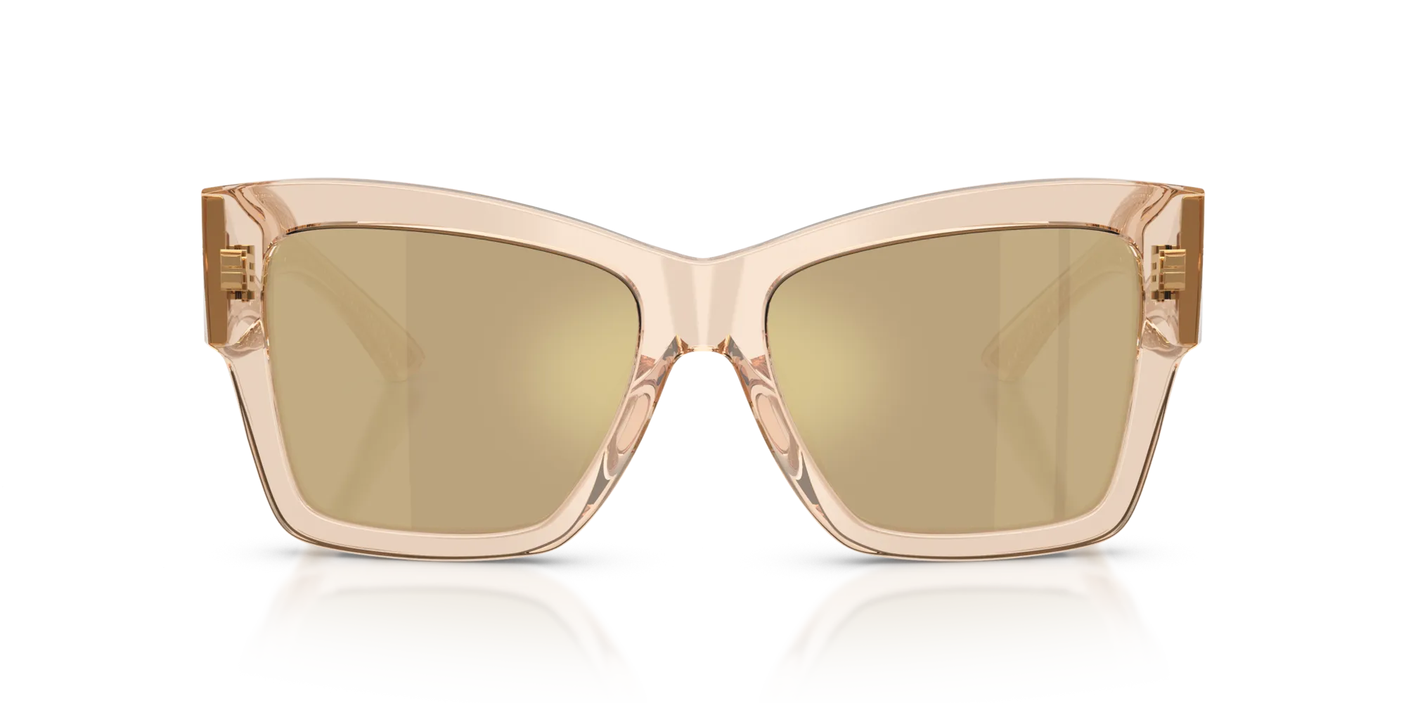Dolce & Gabbana DG4493 343203 Occhiali da sole Acetato Marrone Giallo Squadrata Normale - immagine 3
