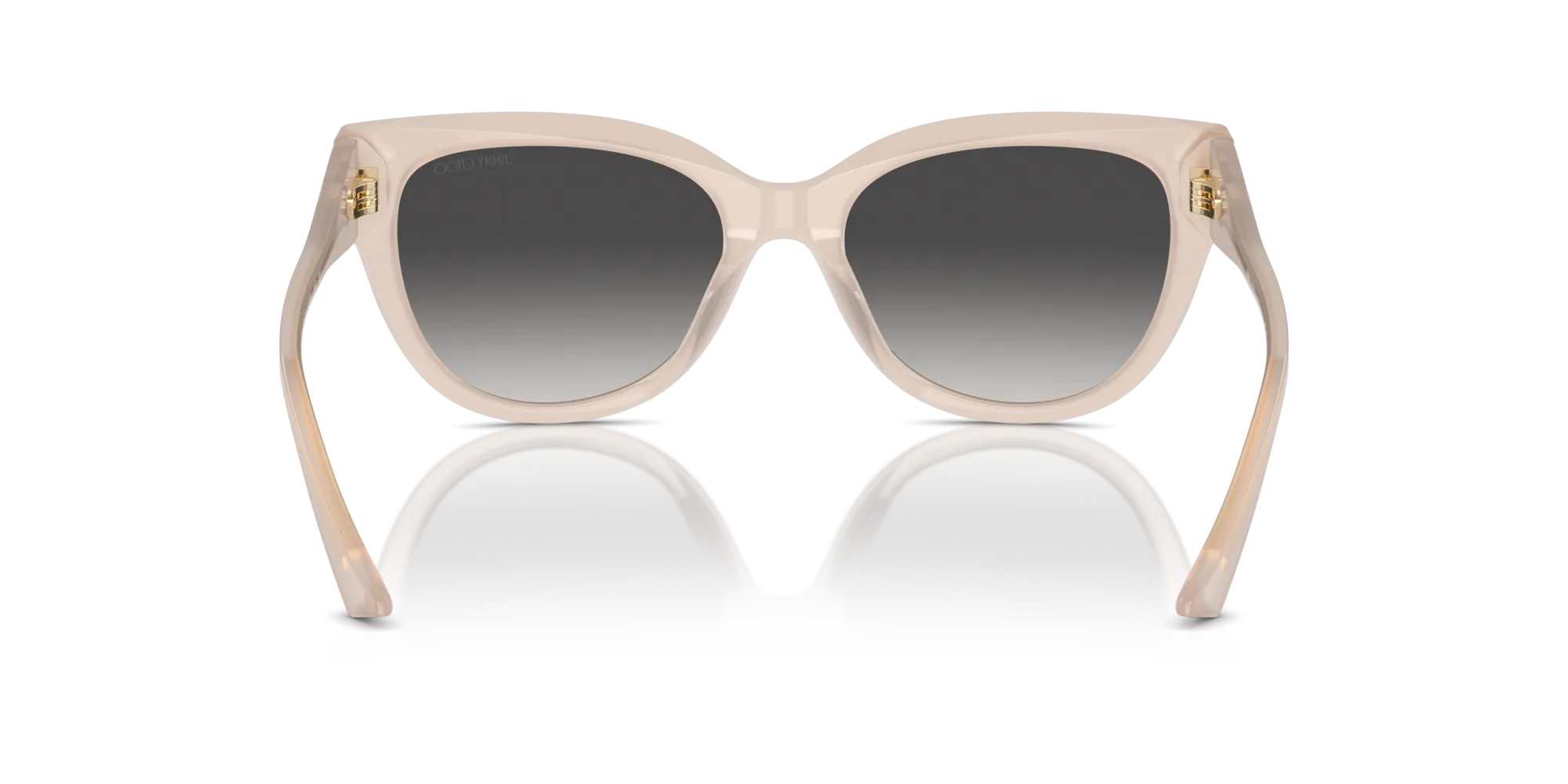 Jimmy Choo JC5018U 50258G Occhiali da sole Acetato Beige Grigio Pantos Normale Sfumato - immagine 2