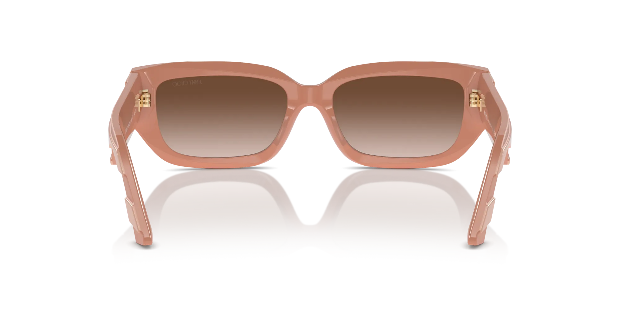 Jimmy Choo JC5017 503213 Occhiali da sole Acetato Rosa Marrone Pillow Normale Sfumato - immagine 2