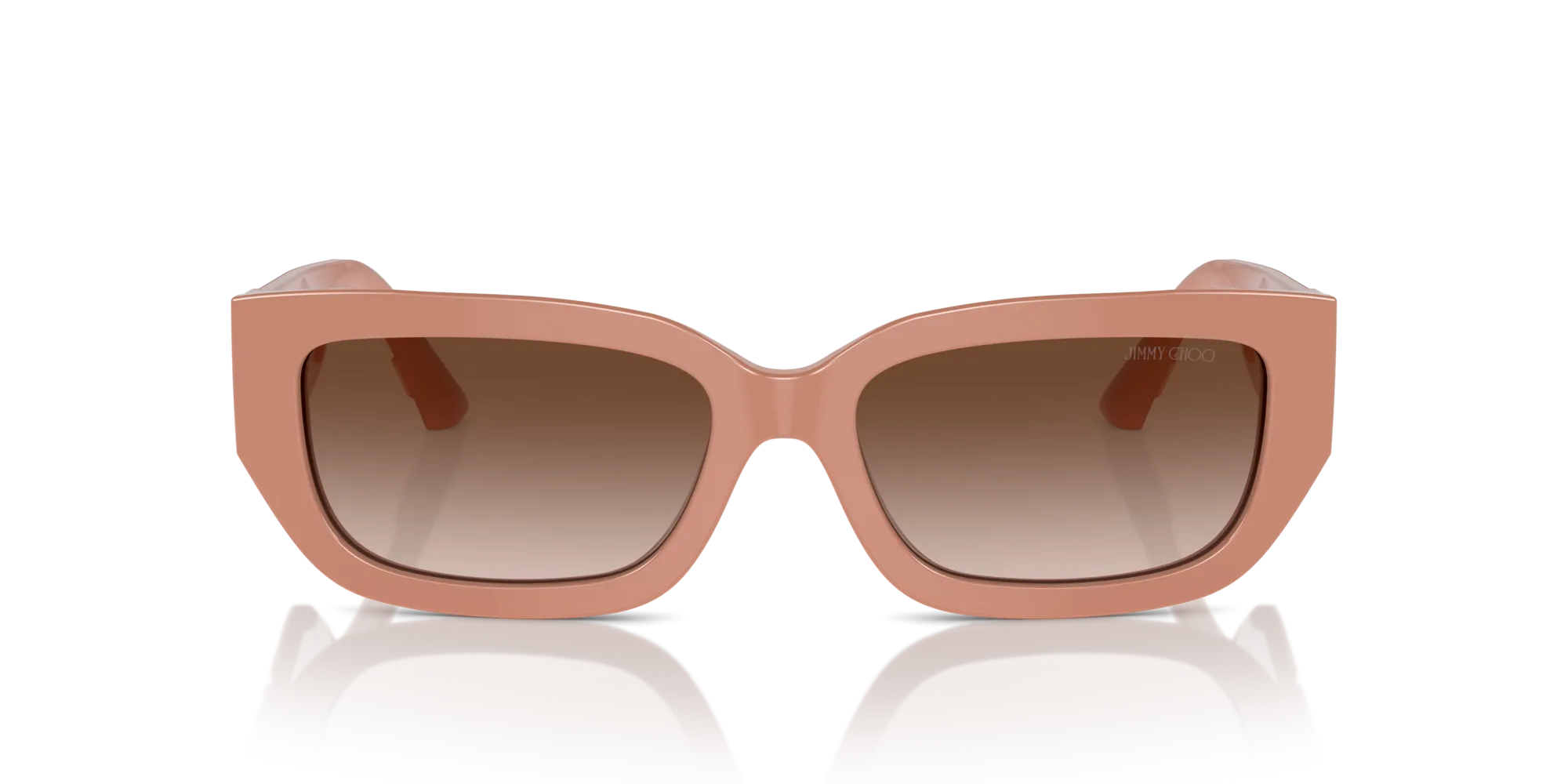 Jimmy Choo JC5017 503213 Occhiali da sole Acetato Rosa Marrone Pillow Normale Sfumato - immagine 4