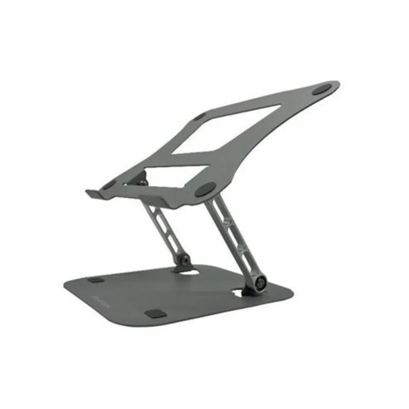 Supporto regolabile Nilox NXSLF01 per laptop e tablet da 10 a 16 pollici, inclinazione 45° in acciaio nero - immagine 1