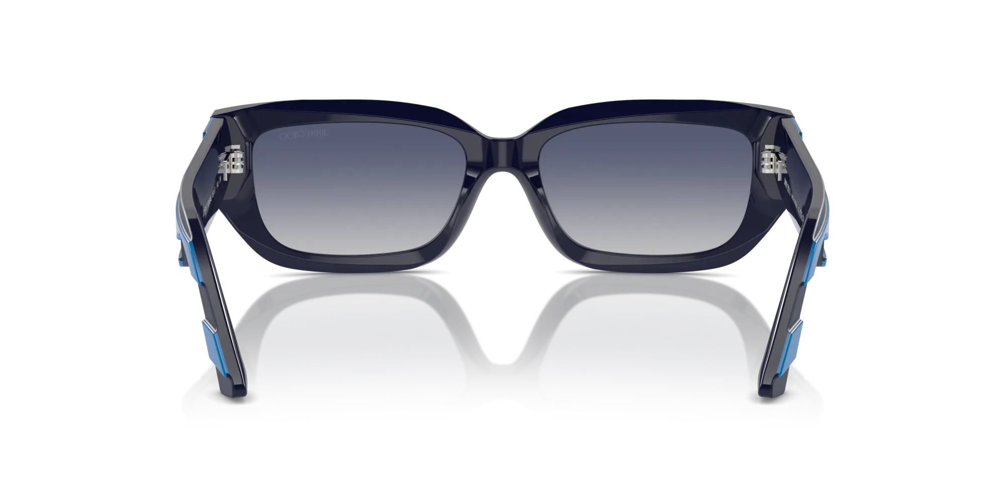 Jimmy Choo JC5017 50164L Occhiali da sole Acetato Blu Blu Pillow Normale Sfumato - immagine 2