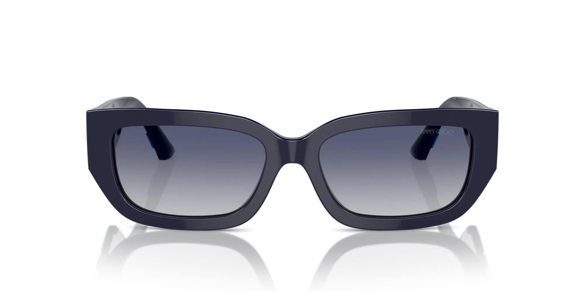 Jimmy Choo JC5017 50164L Occhiali da sole Acetato Blu Blu Pillow Normale Sfumato - immagine 4