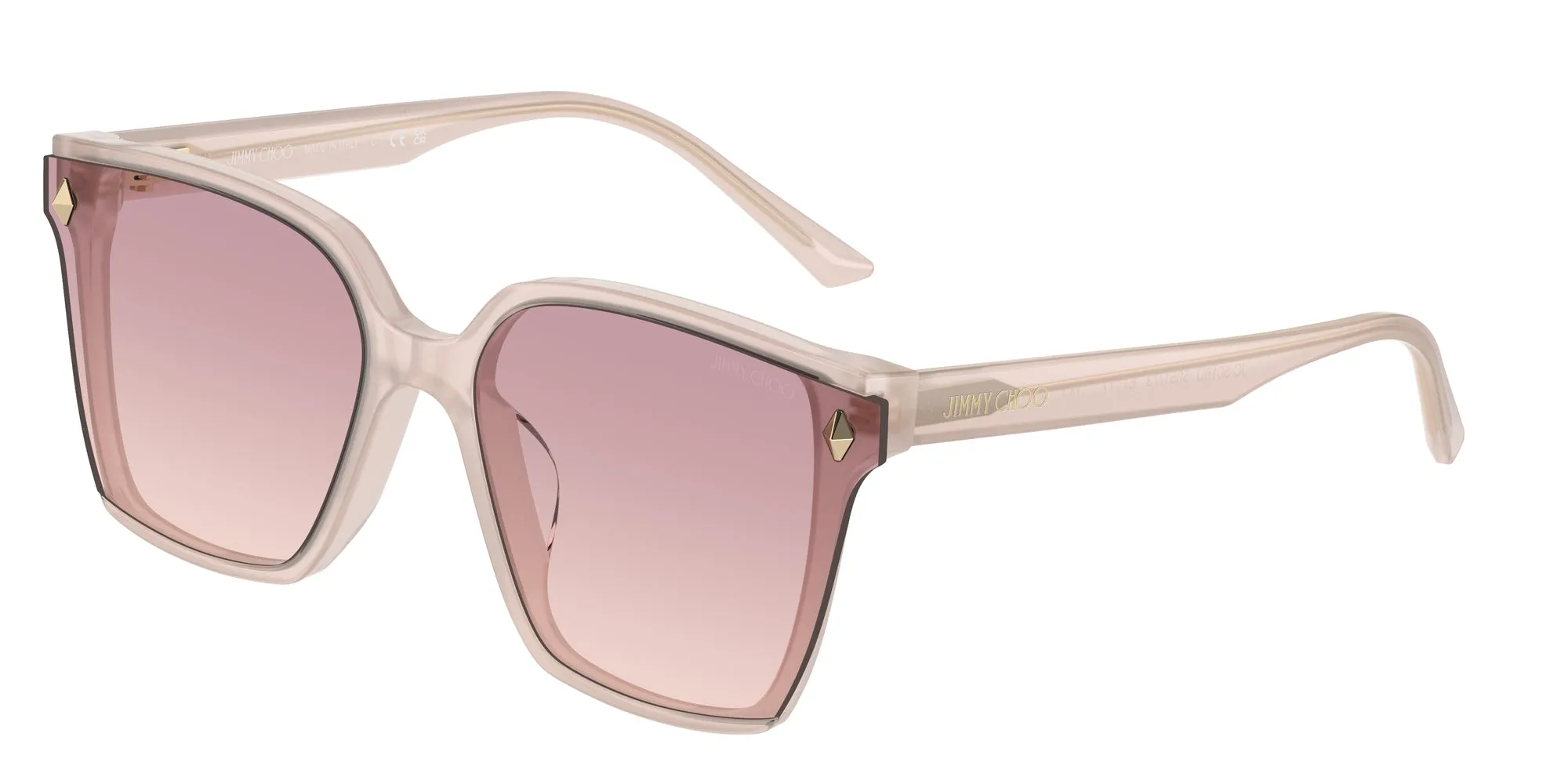 Jimmy Choo JC5016D 505268 Occhiali da sole Acetato Rosa Rosa Squadrata Normale - immagine 1