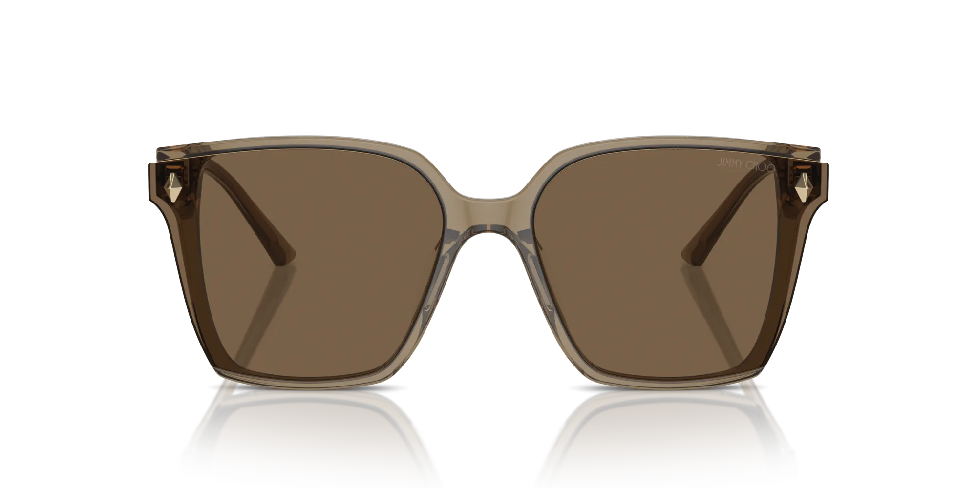 Jimmy Choo JC5016D 505173 Occhiali da sole Acetato Marrone Marrone Squadrata Normale - immagine 4