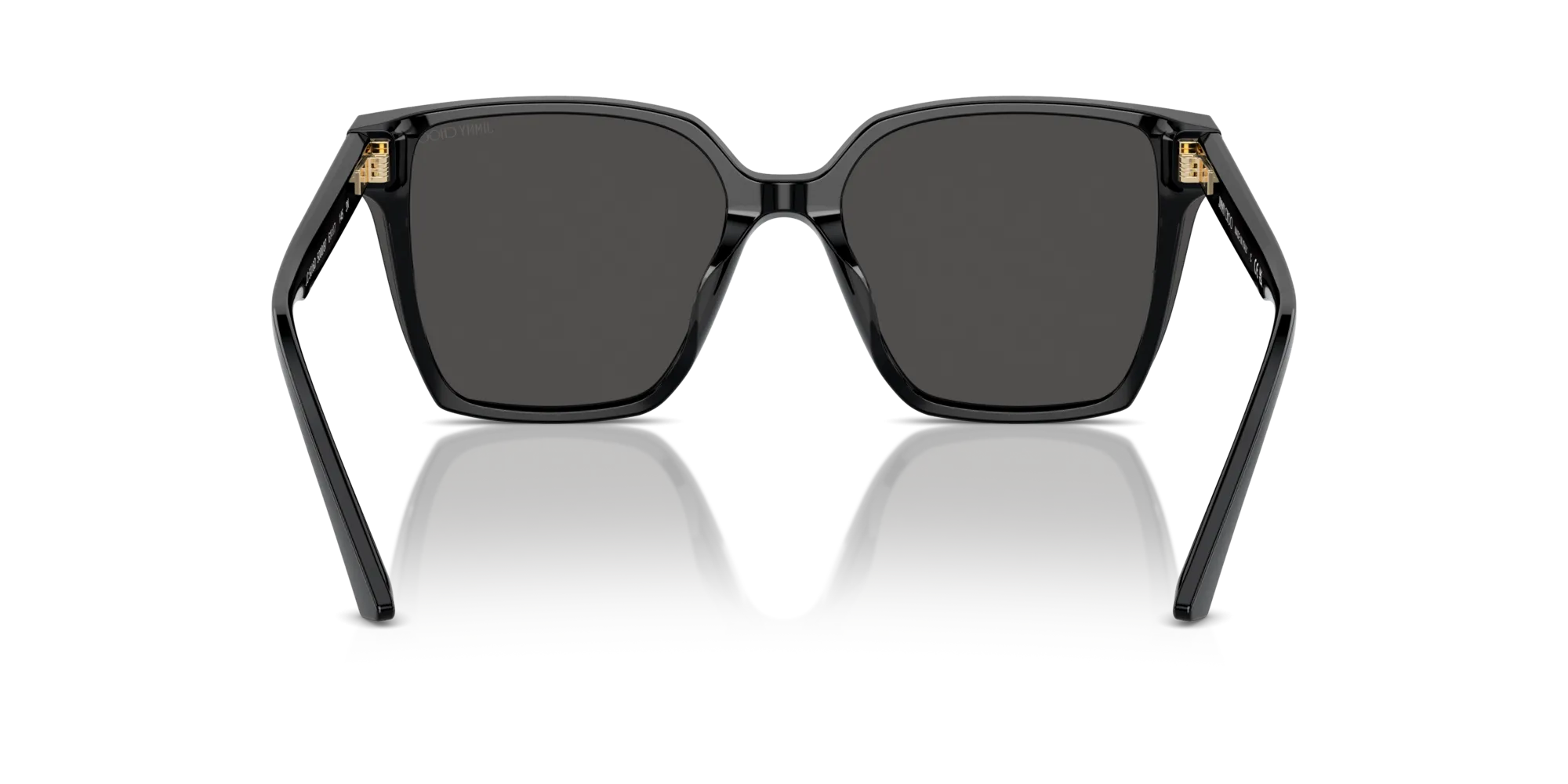 Jimmy Choo JC5016D 500087 Occhiali da sole Acetato Nero Grigio Squadrata Normale - immagine 2