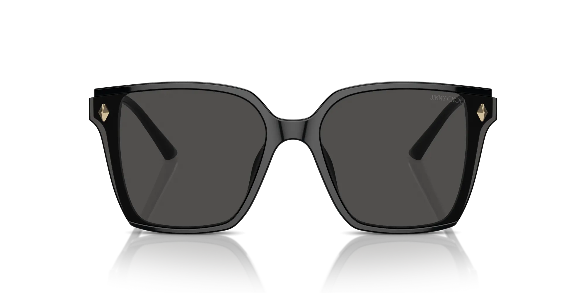Jimmy Choo JC5016D 500087 Occhiali da sole Acetato Nero Grigio Squadrata Normale - immagine 4