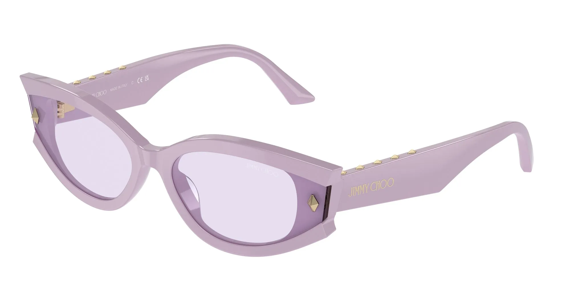 Jimmy Choo JC5015U 50211A Occhiali da sole Acetato Viola Viola Geometrica Normale - immagine 1