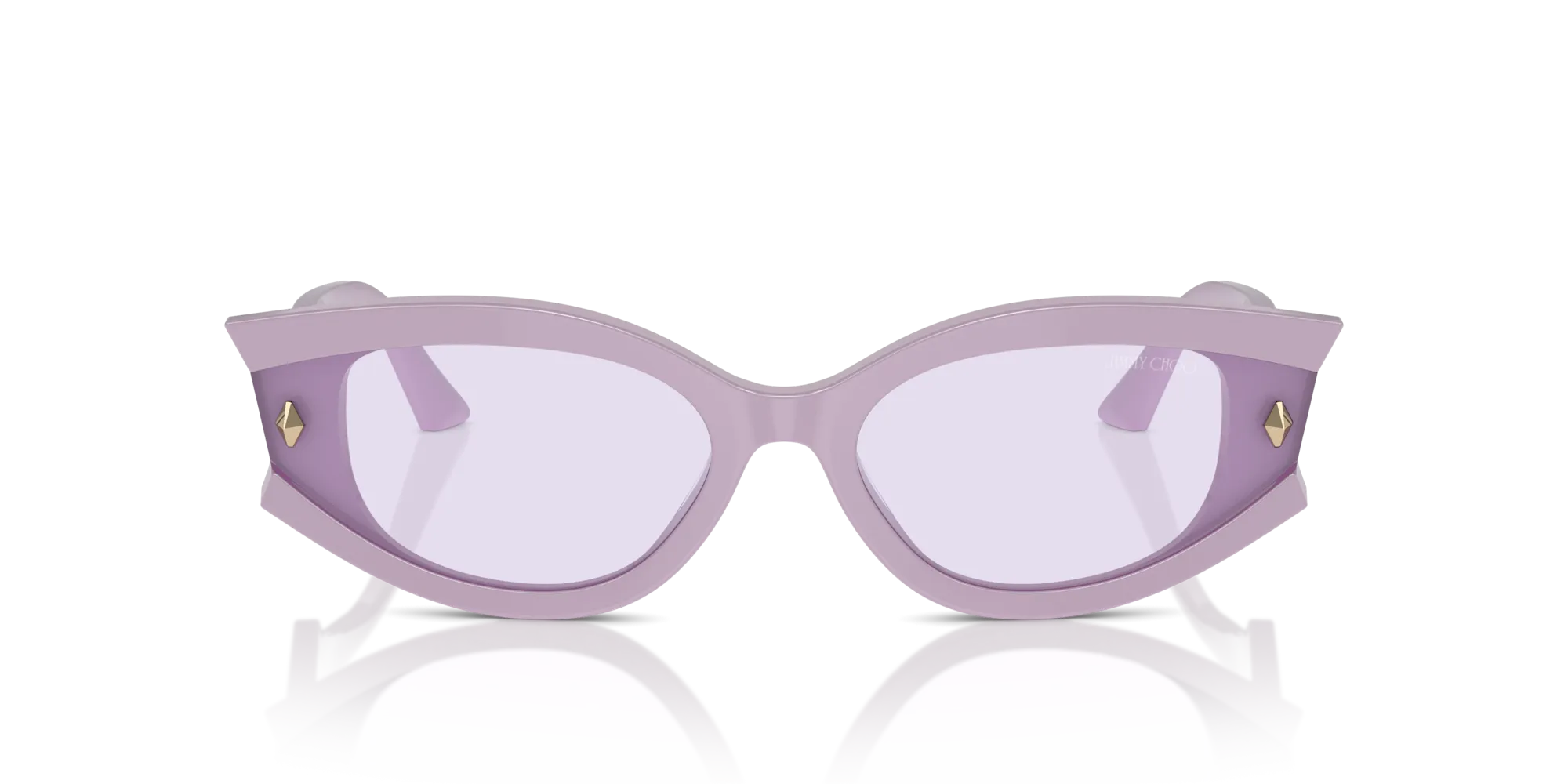 Jimmy Choo JC5015U 50211A Occhiali da sole Acetato Viola Viola Geometrica Normale - immagine 4