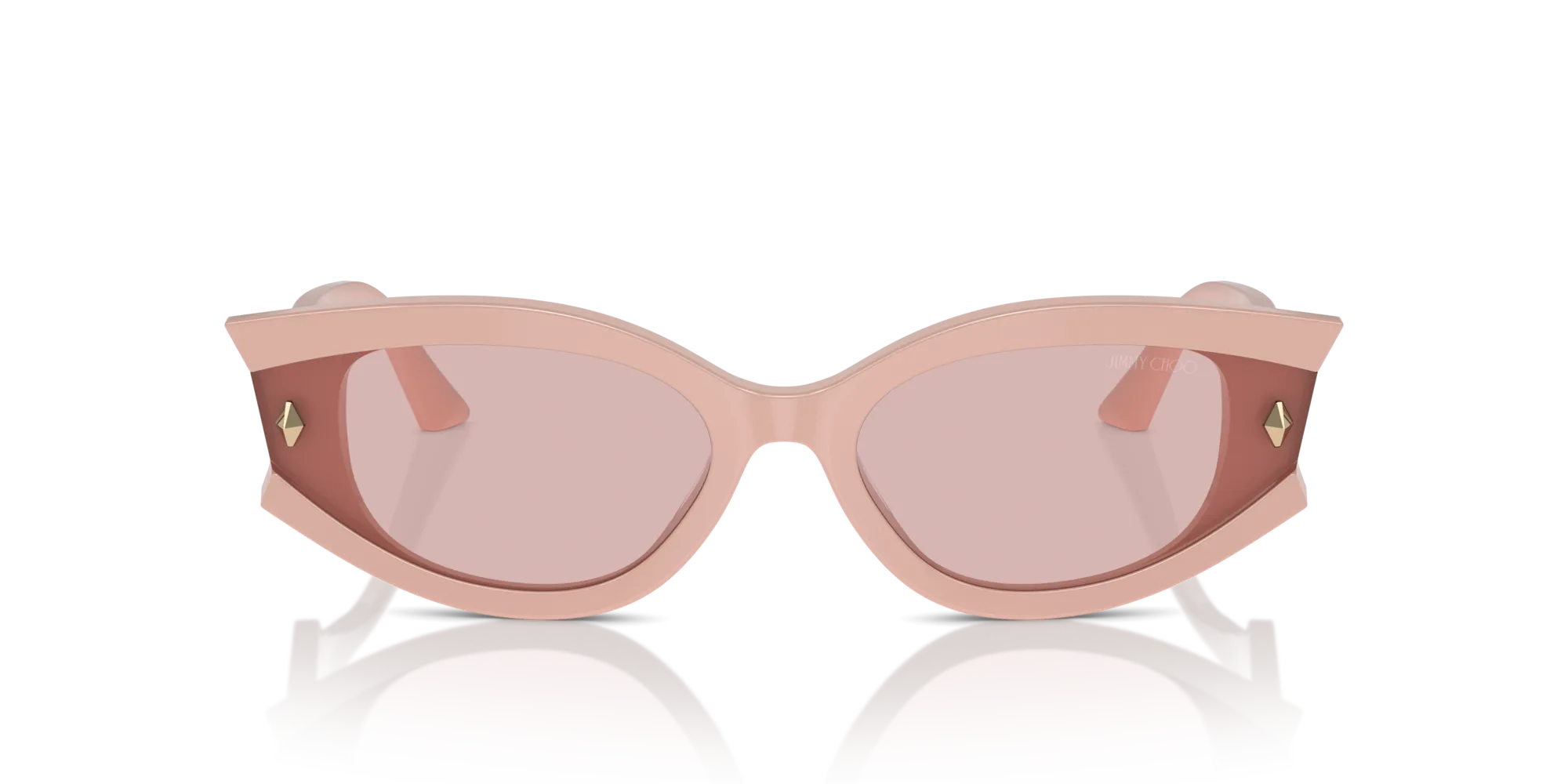 Jimmy Choo JC5015U 5014/5 Occhiali da sole Acetato Rosa Rosa Geometrica Normale - immagine 4