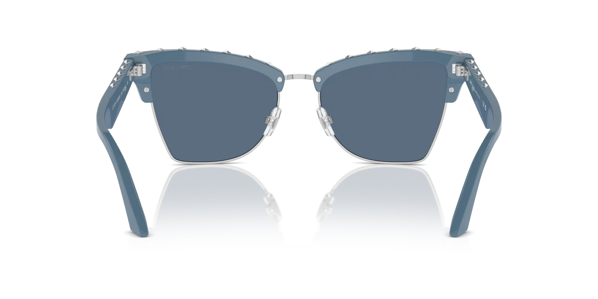 Jimmy Choo JC5014 502080 Occhiali da sole Acetato Blu Blu Farfalla Normale - immagine 2