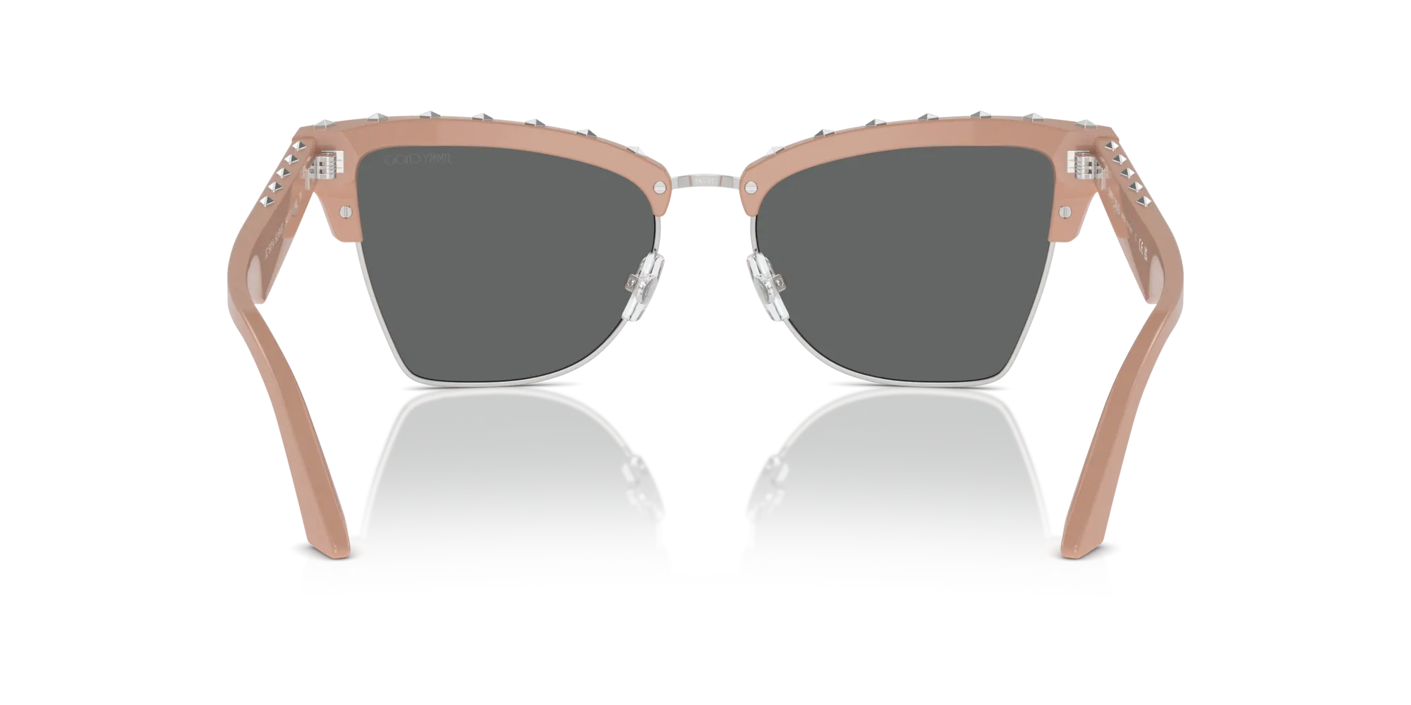 Jimmy Choo JC5014 501987 Occhiali da sole Acetato Rosa Grigio Farfalla Normale - immagine 2