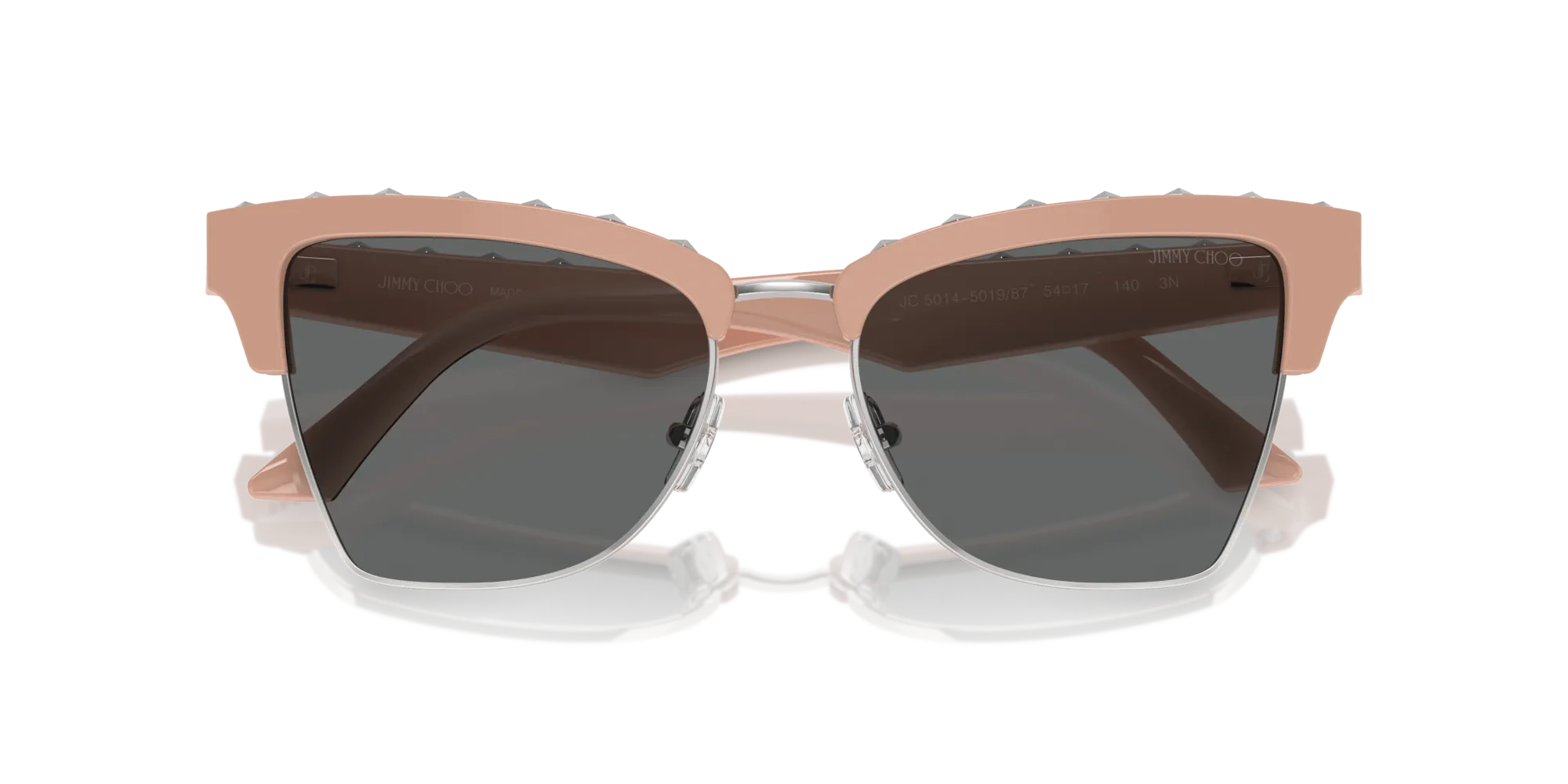 Jimmy Choo JC5014 501987 Occhiali da sole Acetato Rosa Grigio Farfalla Normale - immagine 3