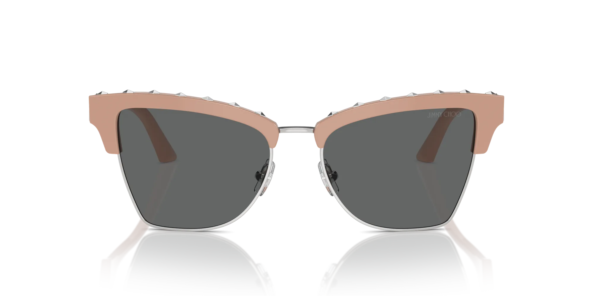 Jimmy Choo JC5014 501987 Occhiali da sole Acetato Rosa Grigio Farfalla Normale - immagine 4