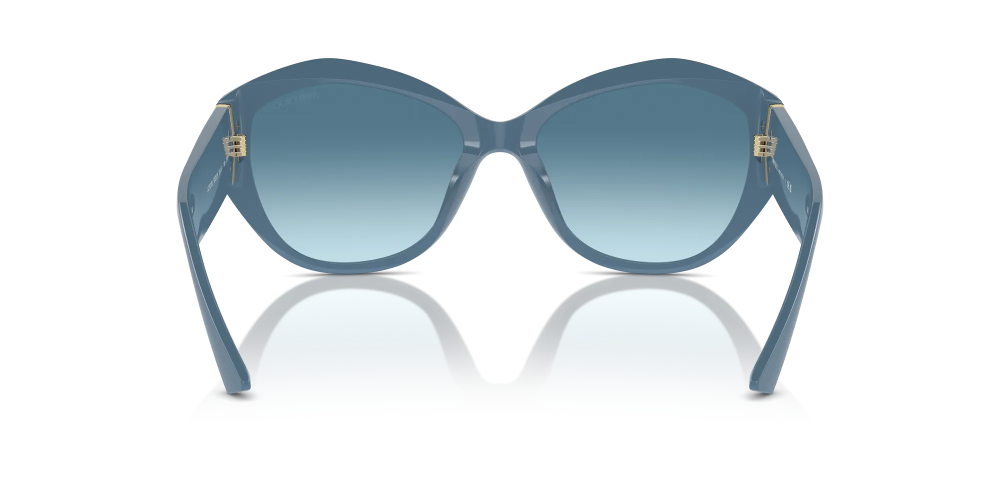 Jimmy Choo JC5013U 502019 Occhiali da sole Acetato Blu Azzurro Farfalla Normale Sfumato - immagine 2