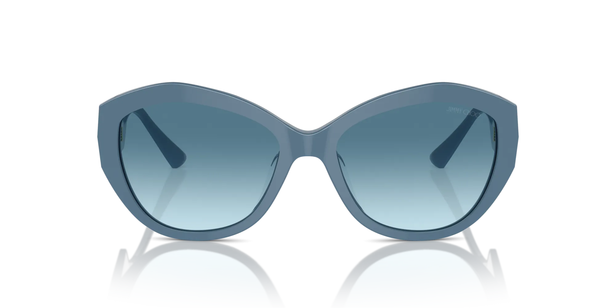 Jimmy Choo JC5013U 502019 Occhiali da sole Acetato Blu Azzurro Farfalla Normale Sfumato - immagine 4