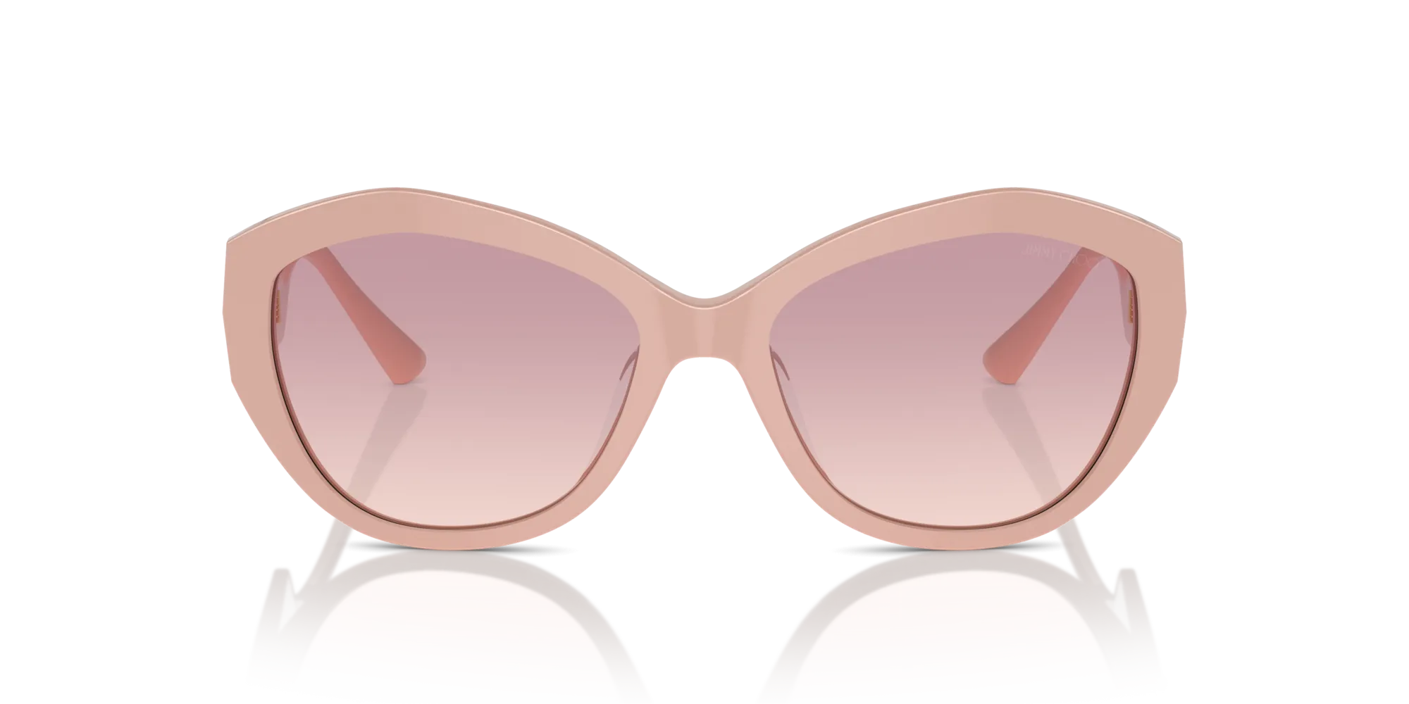 Jimmy Choo JC5013U 501468 Occhiali da sole Acetato Rosa Rosa Farfalla Normale Sfumato - immagine 4