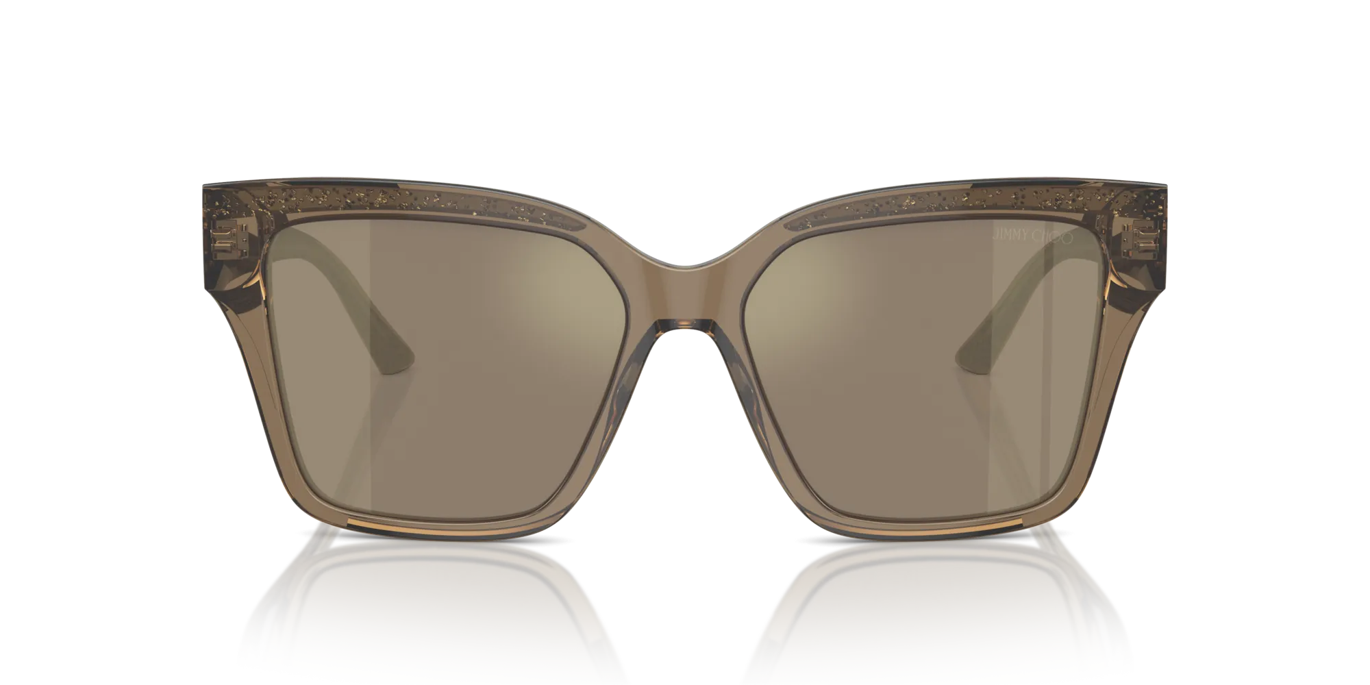 Jimmy Choo JC5003 50405A Occhiali da sole Acetato Marrone Marrone Pillow Normale Specchiato - immagine 3