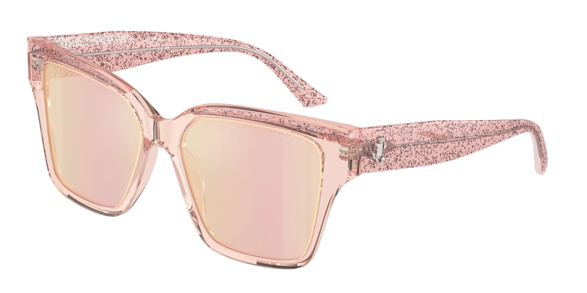 Jimmy Choo JC5003 5039/Z Occhiali da sole Acetato Rosa Rosa Pillow Normale Specchiato - immagine 1