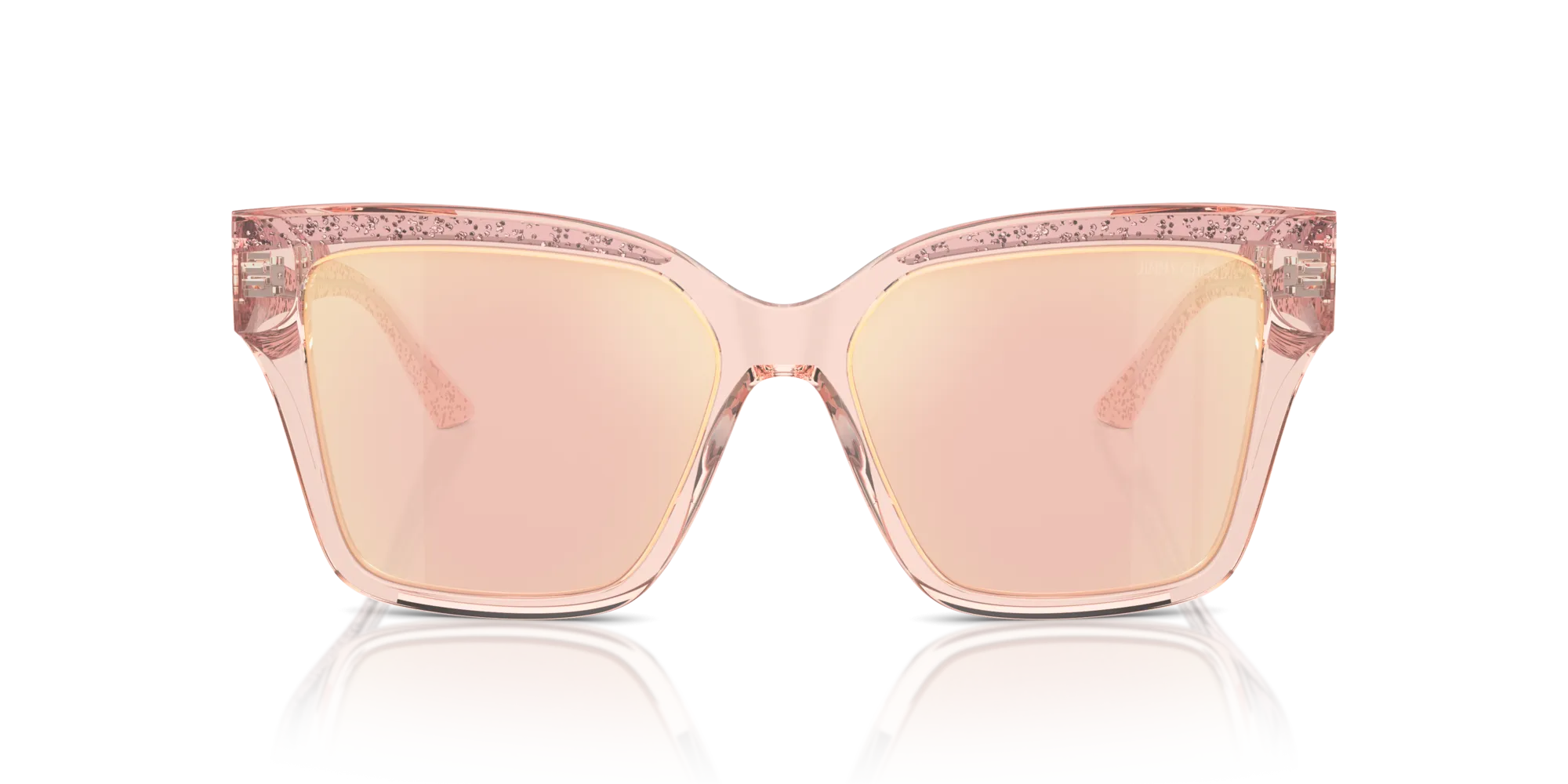 Jimmy Choo JC5003 5039/Z Occhiali da sole Acetato Rosa Rosa Pillow Normale Specchiato - immagine 3