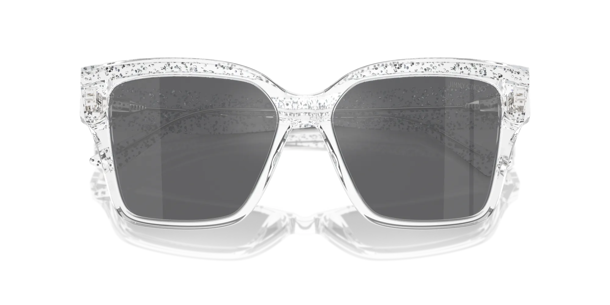 Jimmy Choo JC5003 50376G Occhiali da sole Acetato Trasparente Grigio Pillow Normale - immagine 2