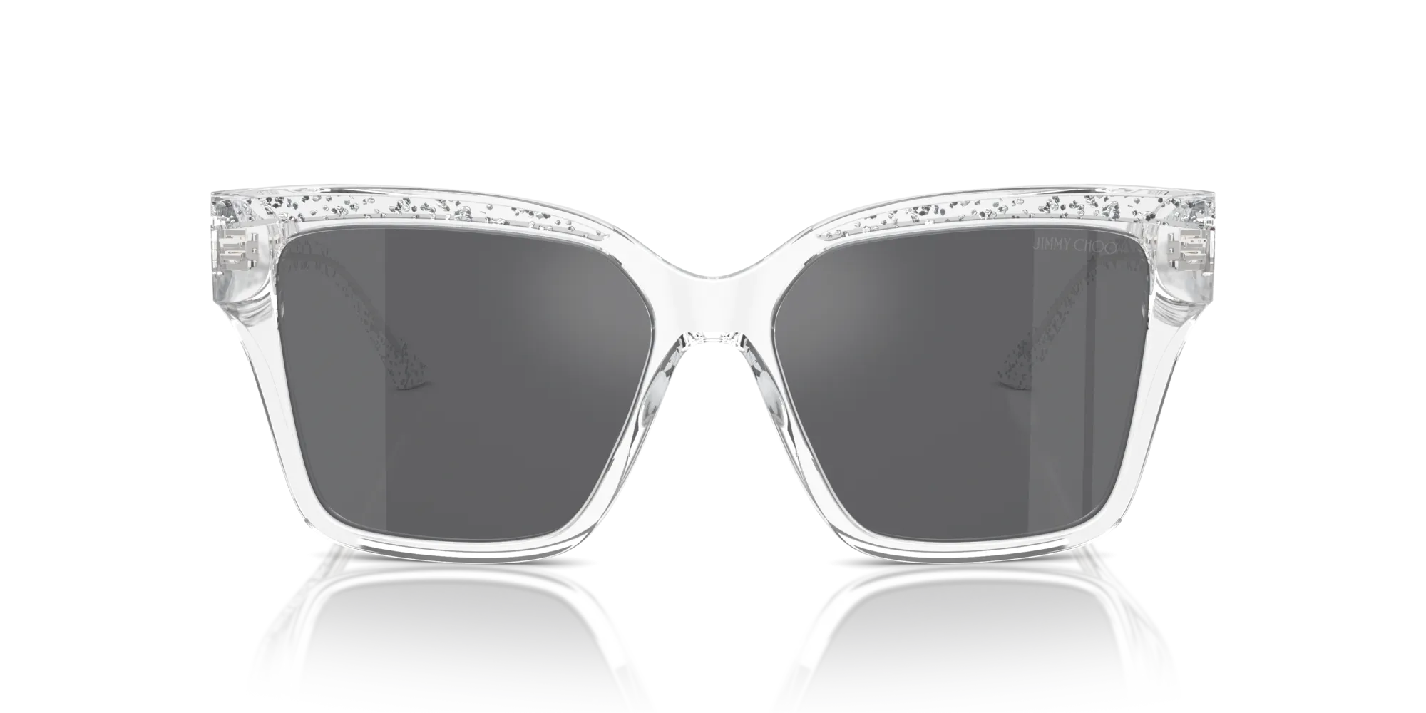 Jimmy Choo JC5003 50376G Occhiali da sole Acetato Trasparente Grigio Pillow Normale - immagine 3