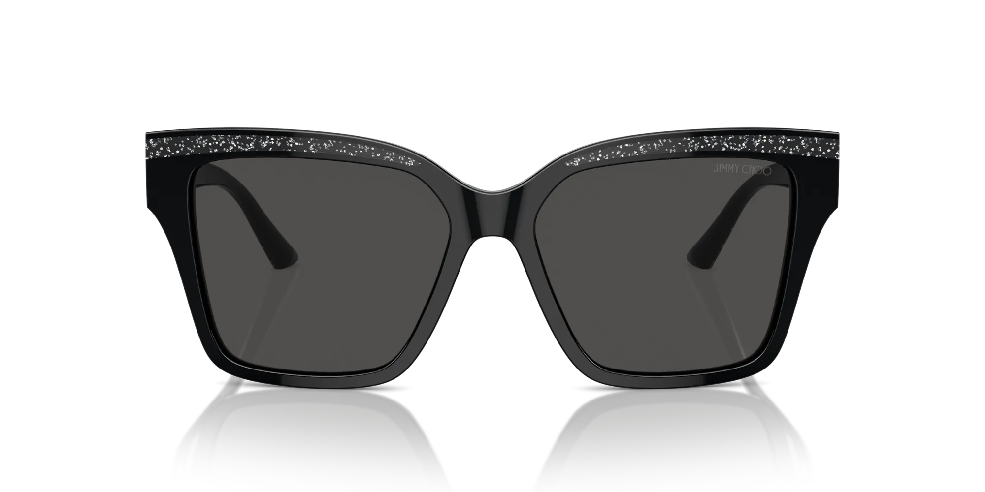 Jimmy Choo JC5003 503687 Occhiali da sole Acetato Nero Grigio Pillow Normale - immagine 3