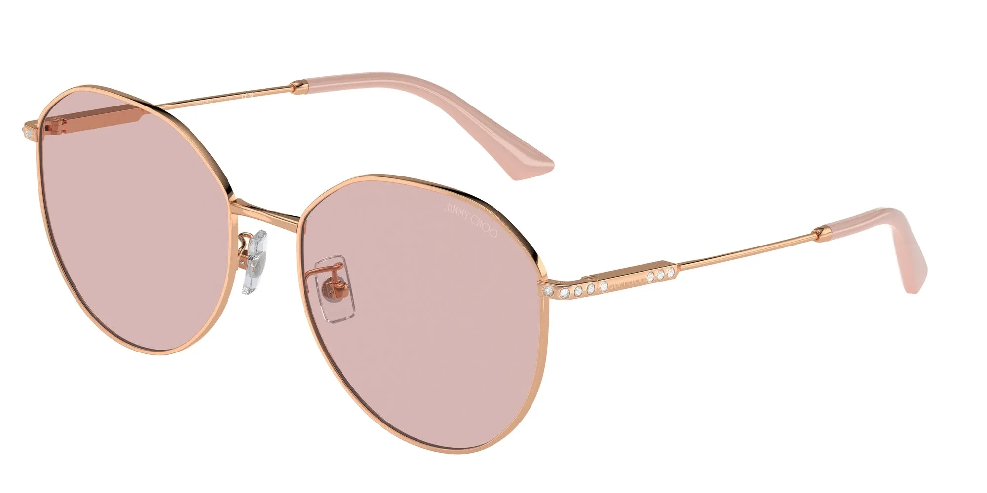 Jimmy Choo JC4007BD 3008/5 Occhiali da sole Metallo Oro Rosa Pantos Normale - immagine 1