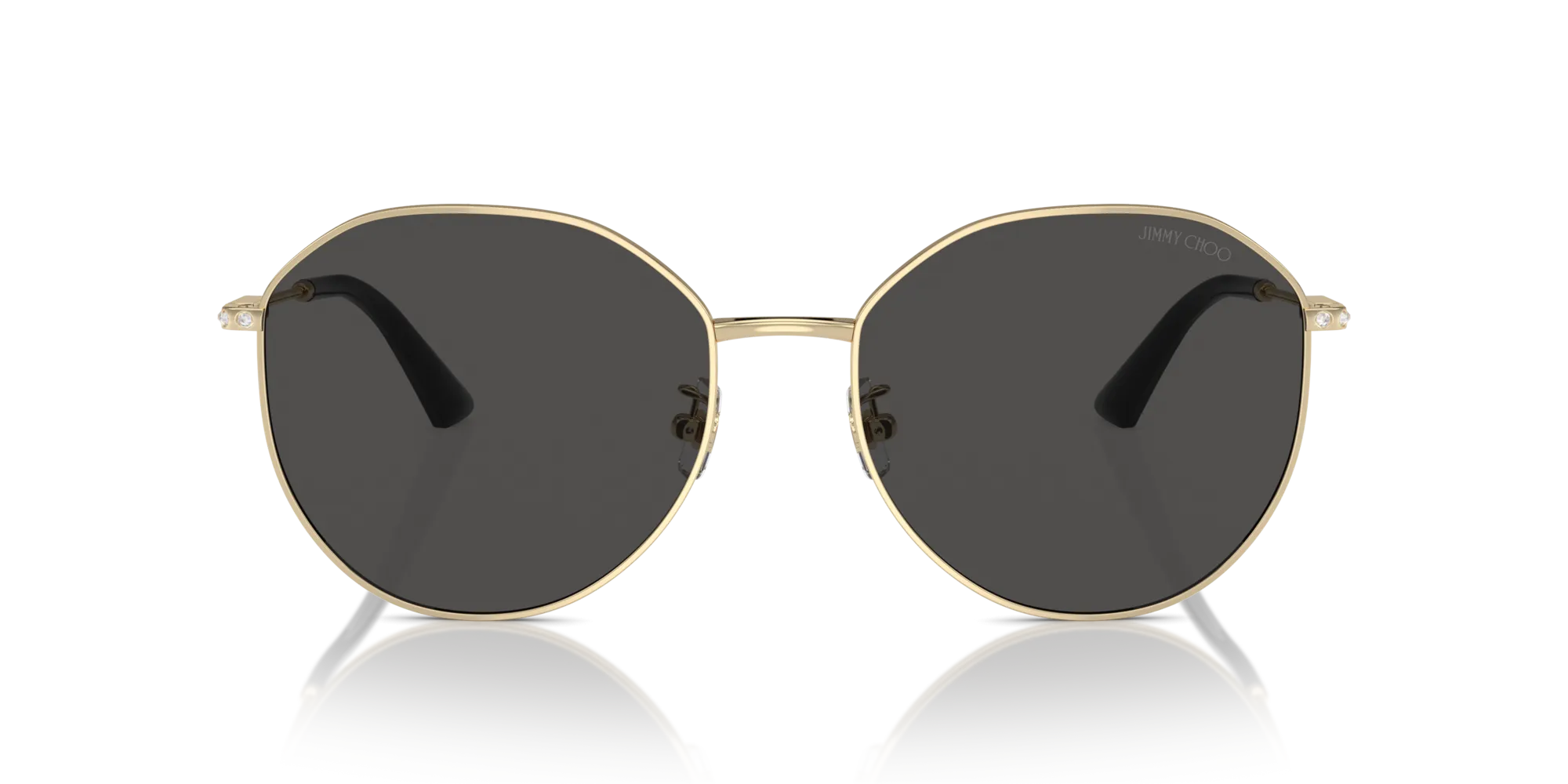 Jimmy Choo JC4007BD 300687 Occhiali da sole Metallo Oro Grigio Pantos Normale - immagine 3