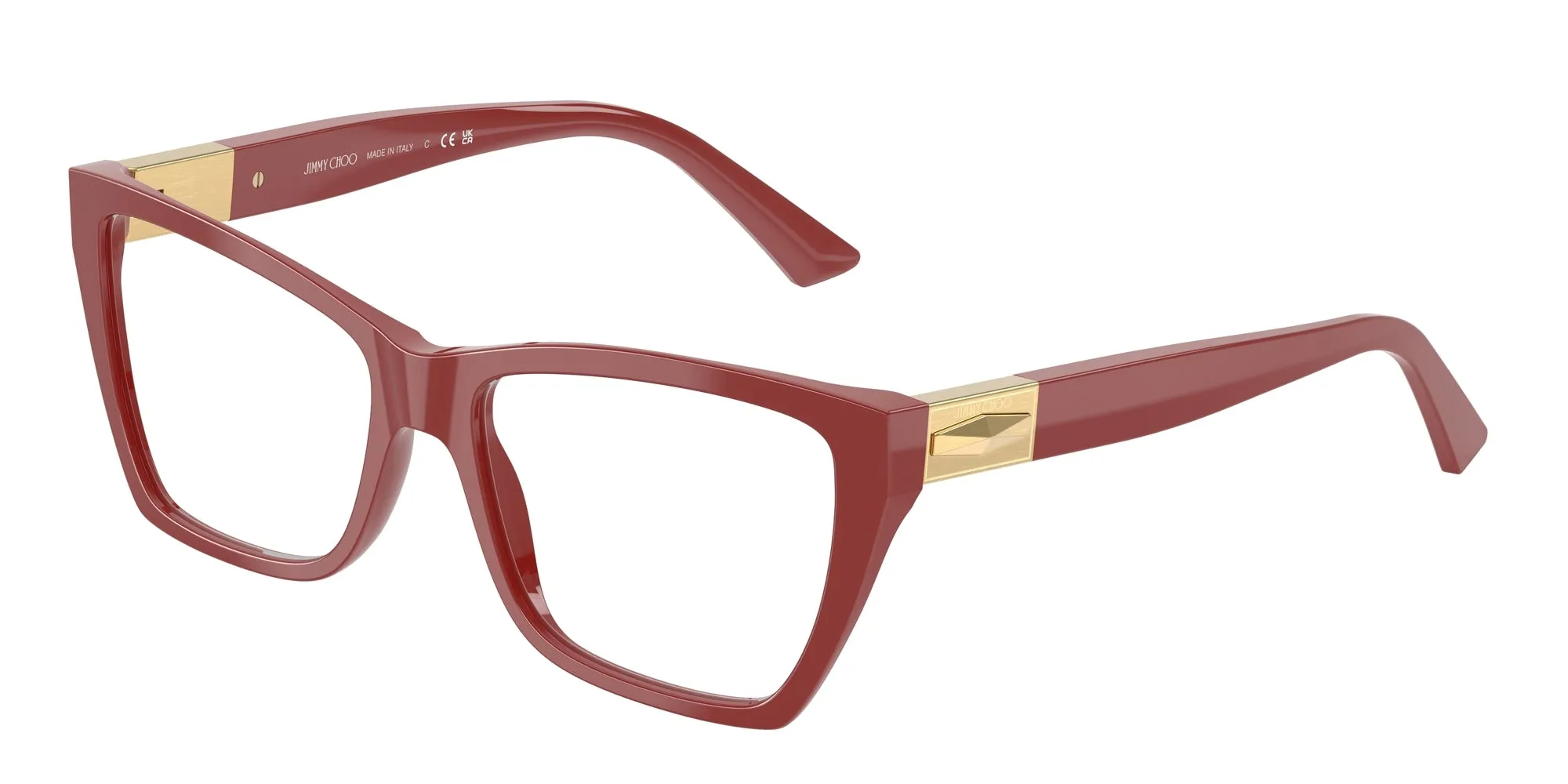 Jimmy Choo JC3028 5013 Montature da vista Acetato Rosso Cat Eye Normale - immagine 1