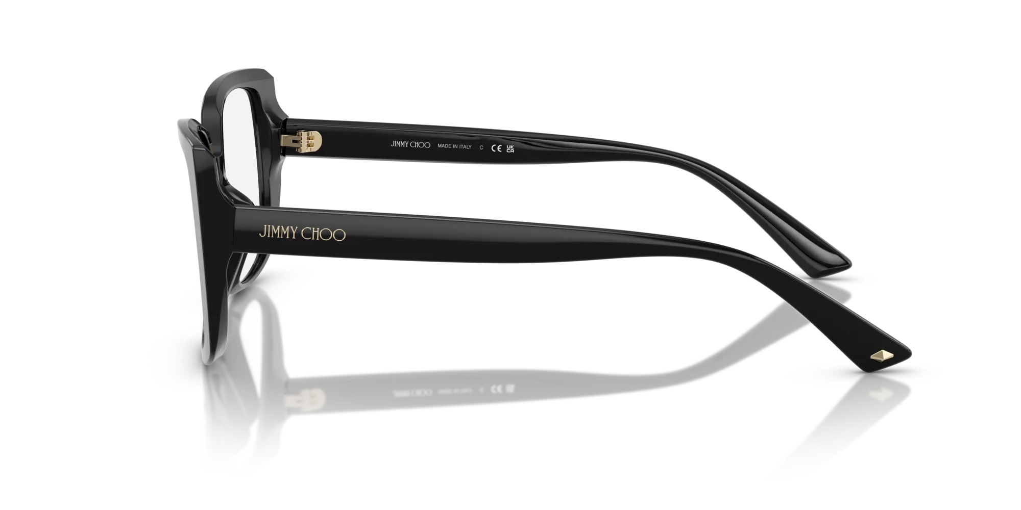 Jimmy Choo JC3024U 5000 Montature da vista Acetato Nero Farfalla Normale - immagine 4