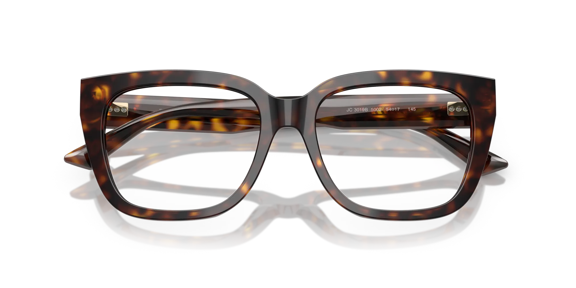 Jimmy Choo JC3019B 5002 Montature da vista Acetato Tartaruga Squadrata Normale - immagine 2