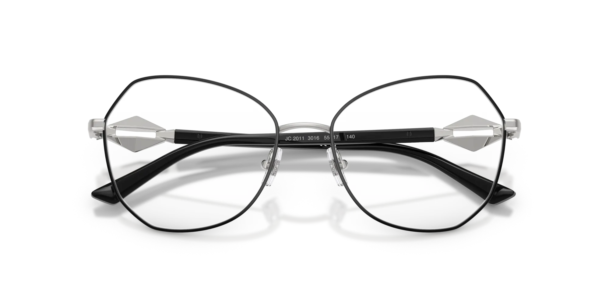 Jimmy Choo JC2011 3016 Montature da vista Metallo Argento Rotonda Normale - immagine 2