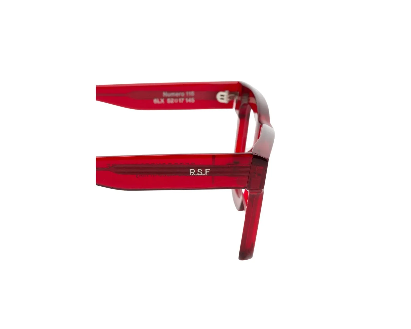 Retrosuperfuture 6LX NUMERO 116 MATTONE Montature da vista Acetato Rosso Squadrata - immagine 3